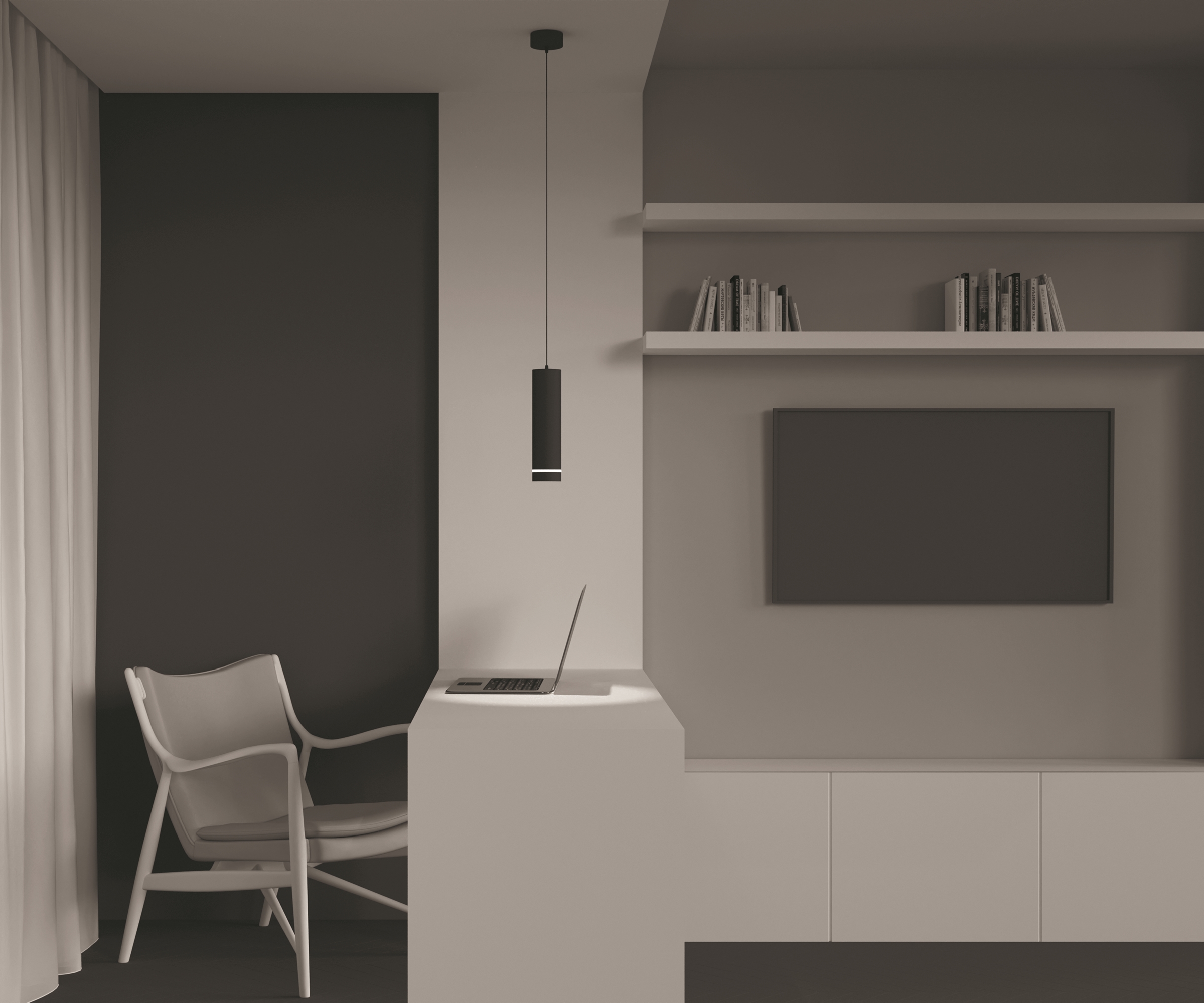 Дополнительная картинка Подвесной светильник Technical P085PL-12W4K-B