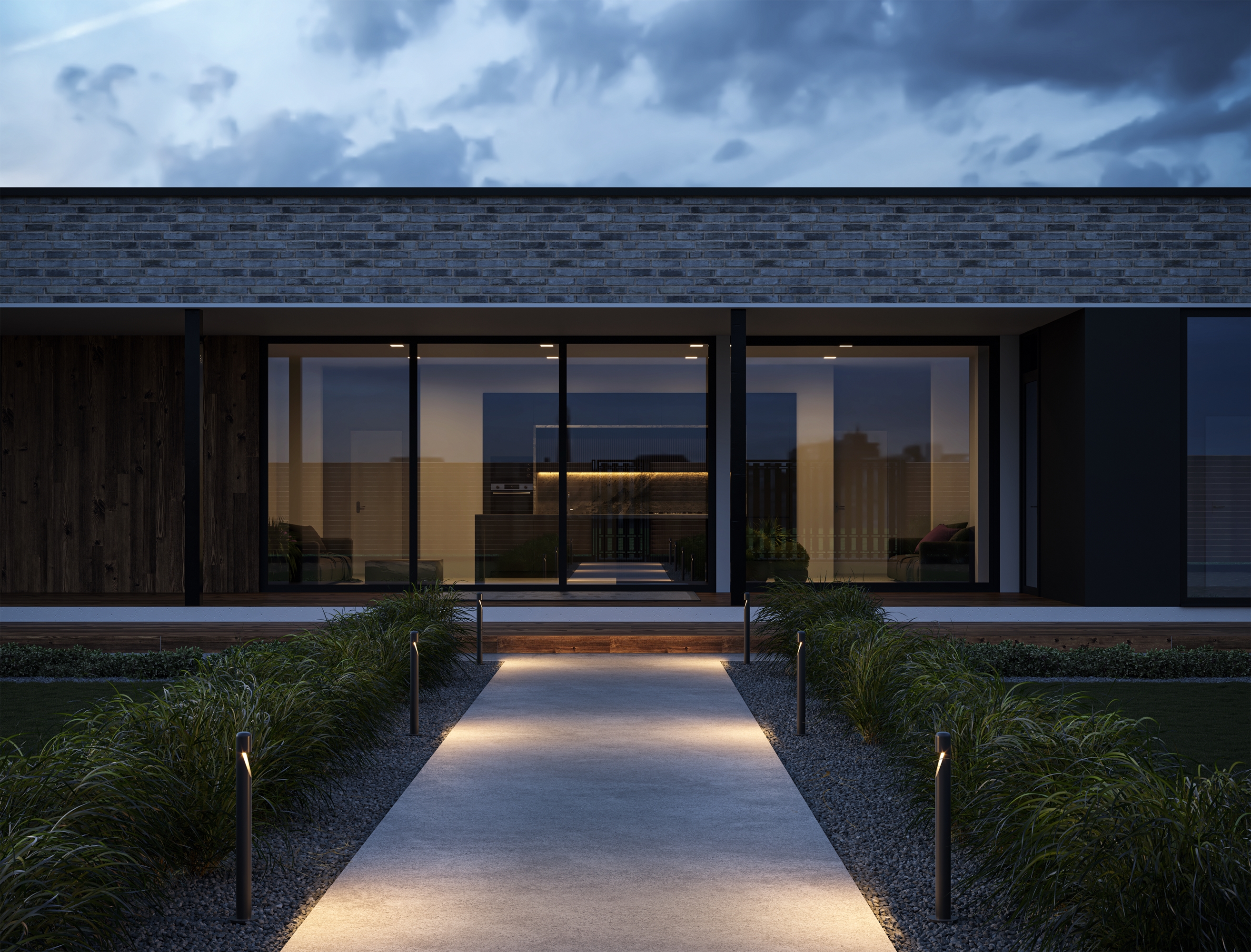 Дополнительная картинка Ландшафтный светильник Outdoor O423FL-L5GF