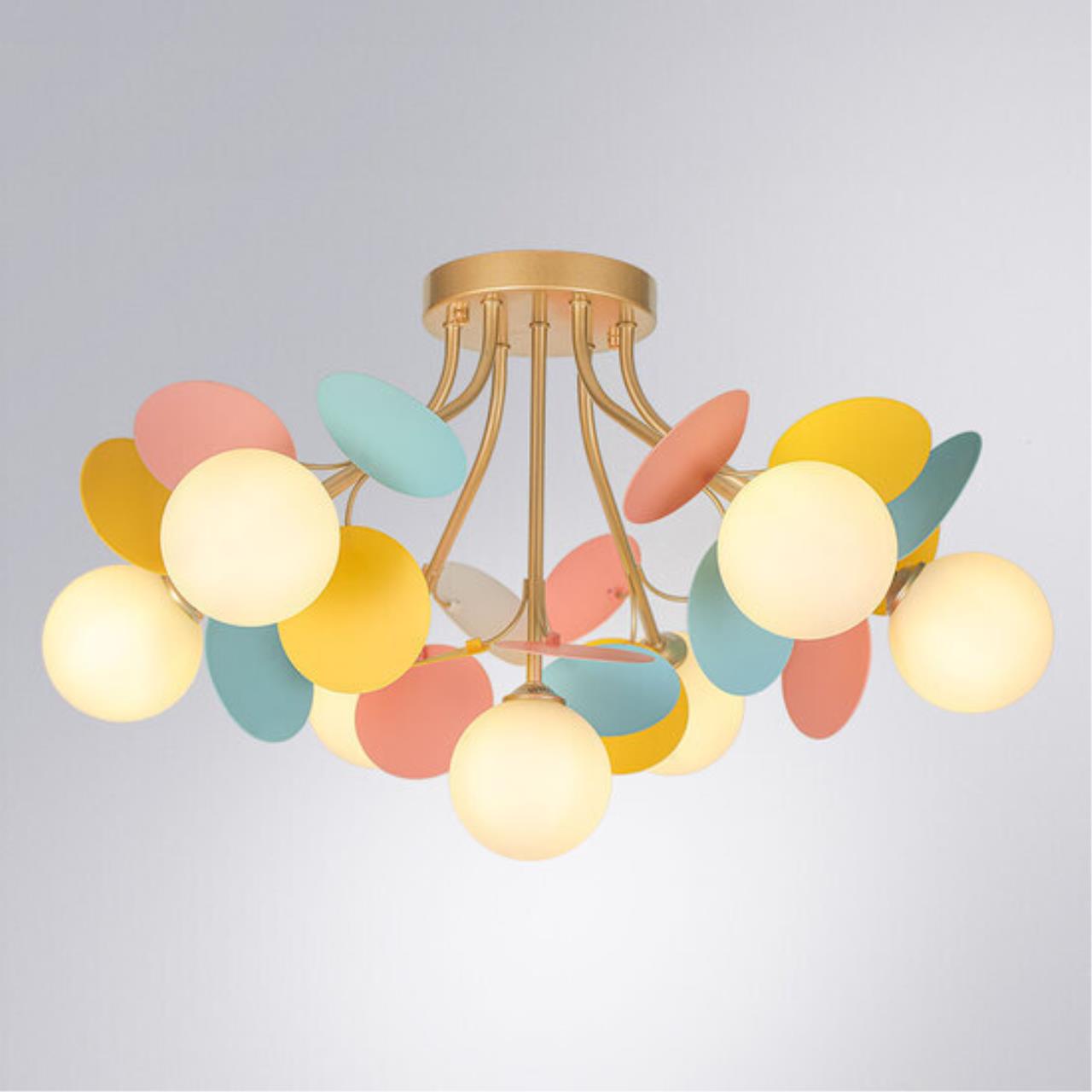 Дополнительная картинка Потолочная люстра Arte Lamp PEACOCK A1369PL-7MD