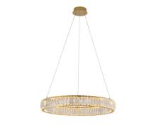 newport 8240 8240/60 gold  , подвесной светильник, gold сlear crystal d60*h7,6 cm led 36w 3100k 3960lm, доставка по Казахстану 