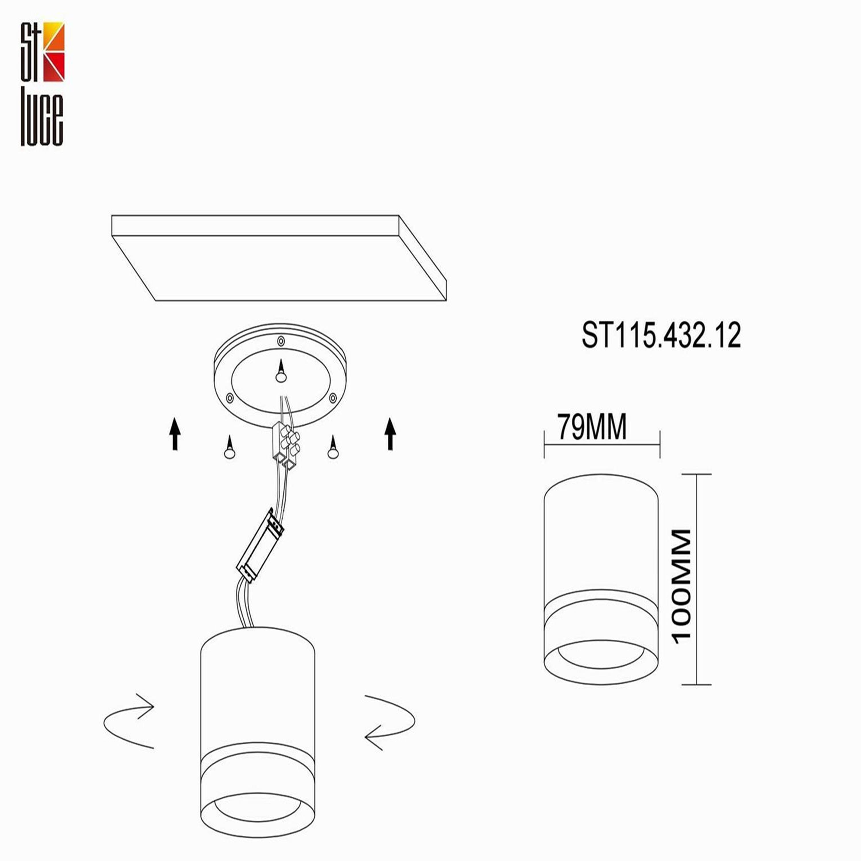Картинка Потолочный светодиодный светильник ST Luce ST115.432.12