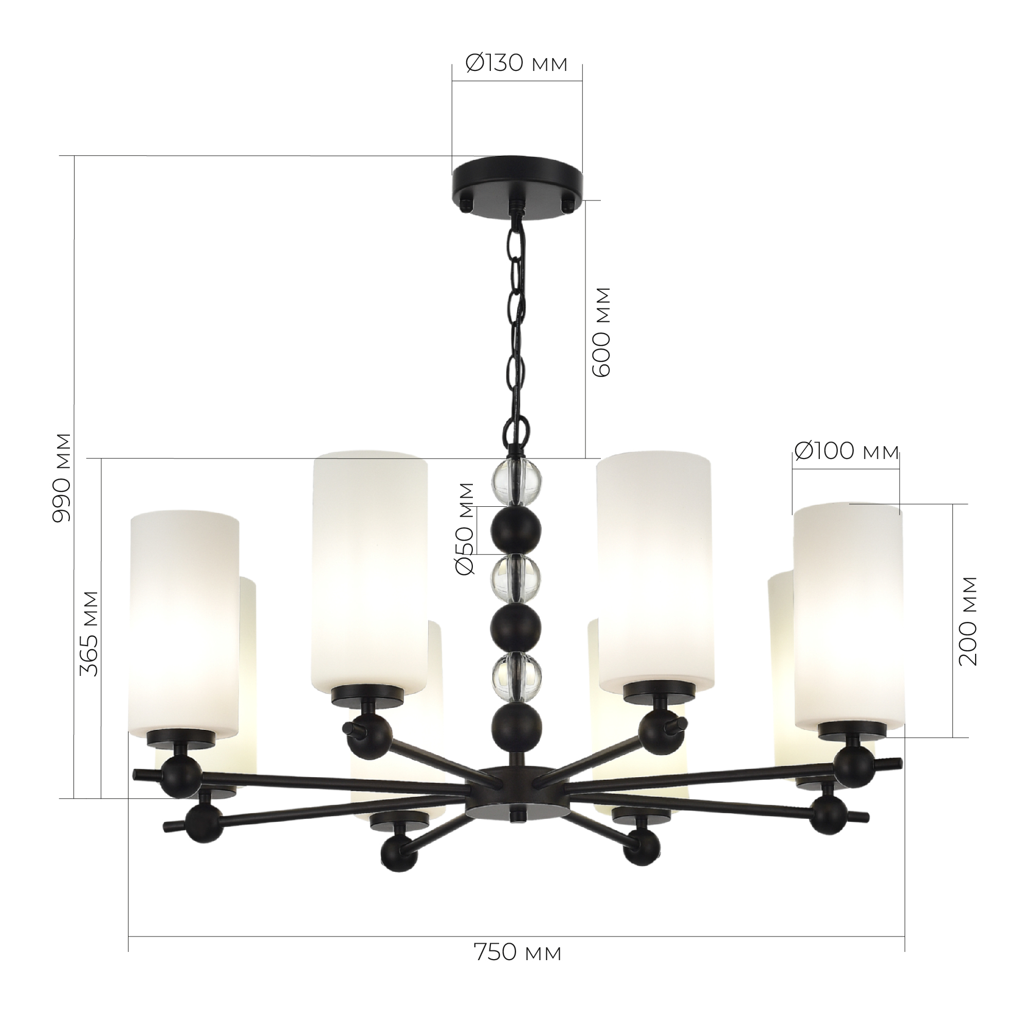 Картинка SL2003.403.08 Люстра ST-Luce AURORA