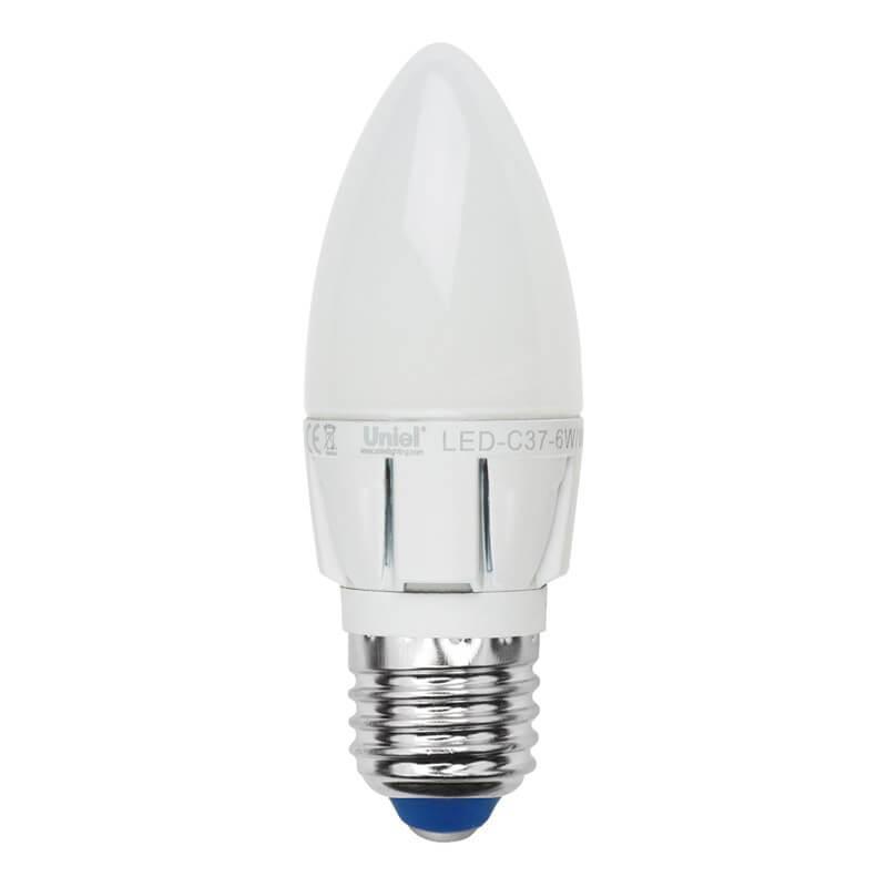 Картинка LED-C37-6W/NW/E27/FR/DIM ALP01WH пластик