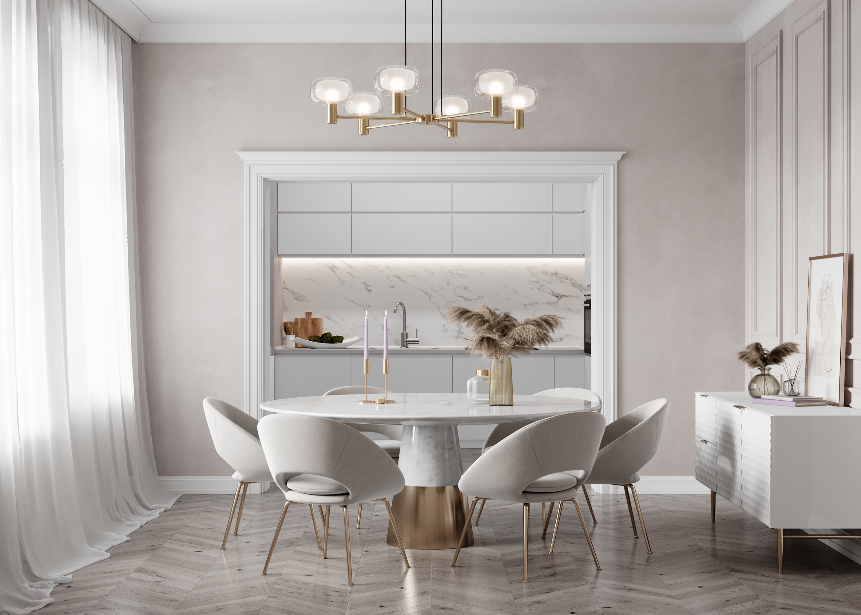 Дополнительная картинка Подвесной светильник Maytoni MOD411PL-06G