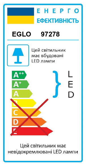 Дополнительная картинка Потолочный светодиодный светильник Eglo Fueva 1 97278