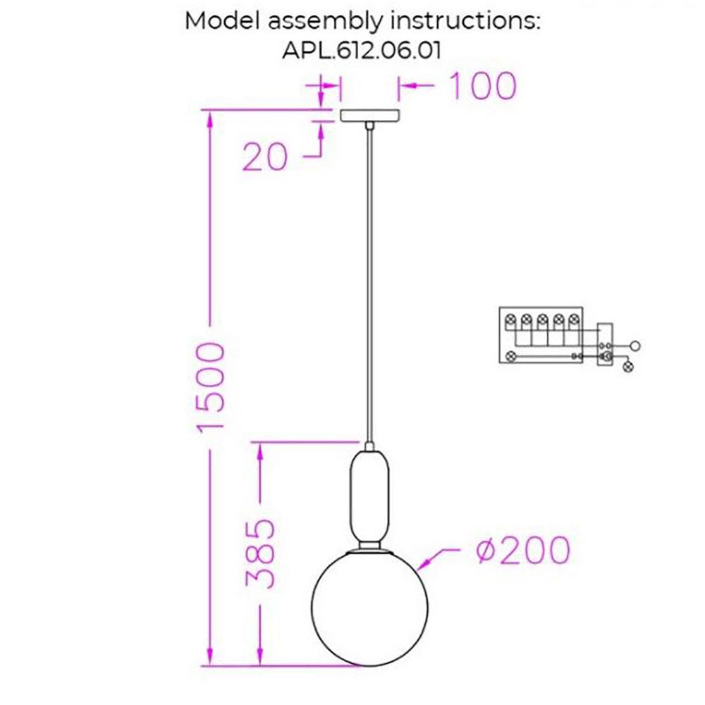 Картинка Подвесной светильник Aployt Aniela APL.612.06.01