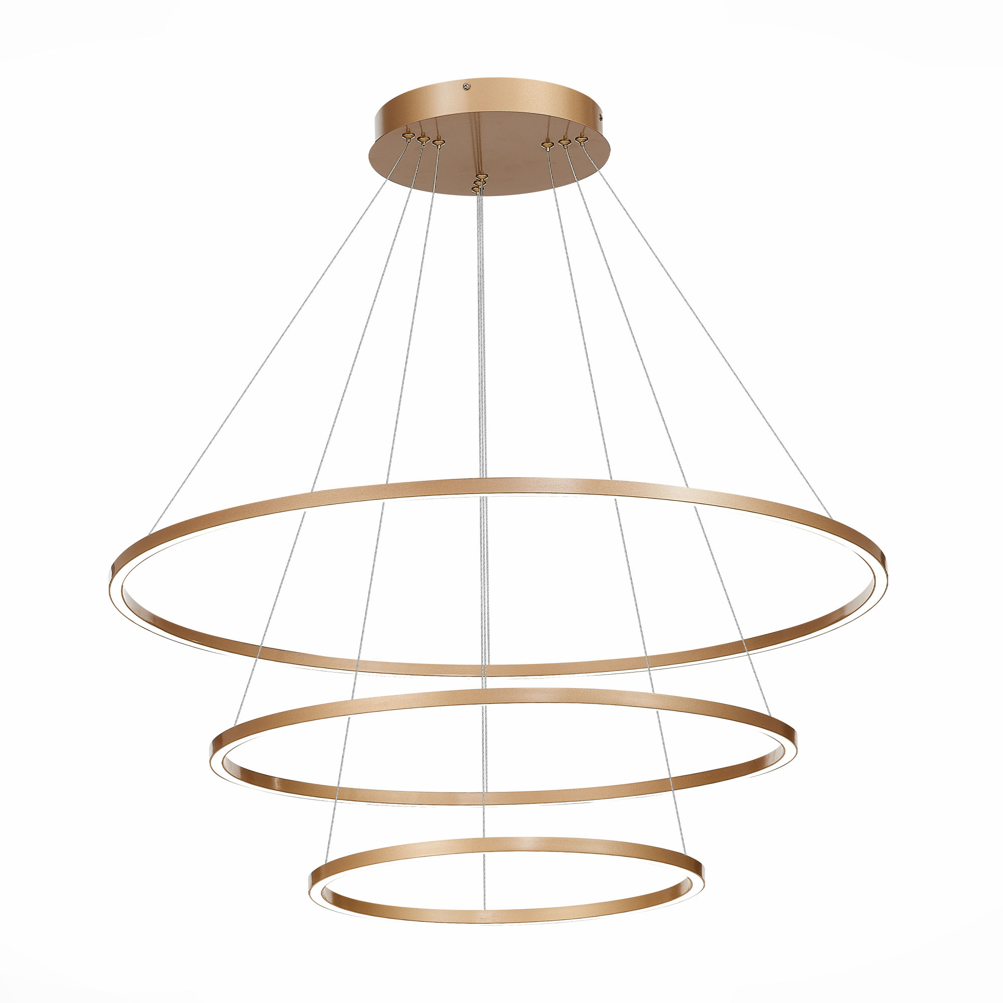 st605.203.114 cветильник подвесной  smart st-luce золотистый/белый led 1*114w 2800-6500k, доставка по Казахстану 