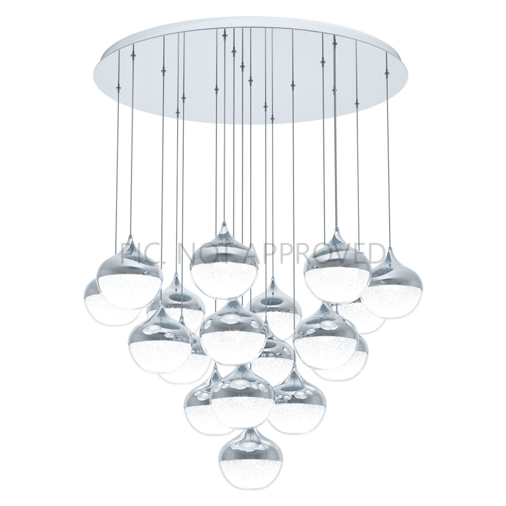 Дополнительная картинка Подвесная светодиодная люстра Eglo Mioglia 39528