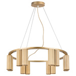 718123 (md2166-12a) люстра roma 12х28w gu10 (led) champagne gold (в комплекте), доставка по Казахстану 