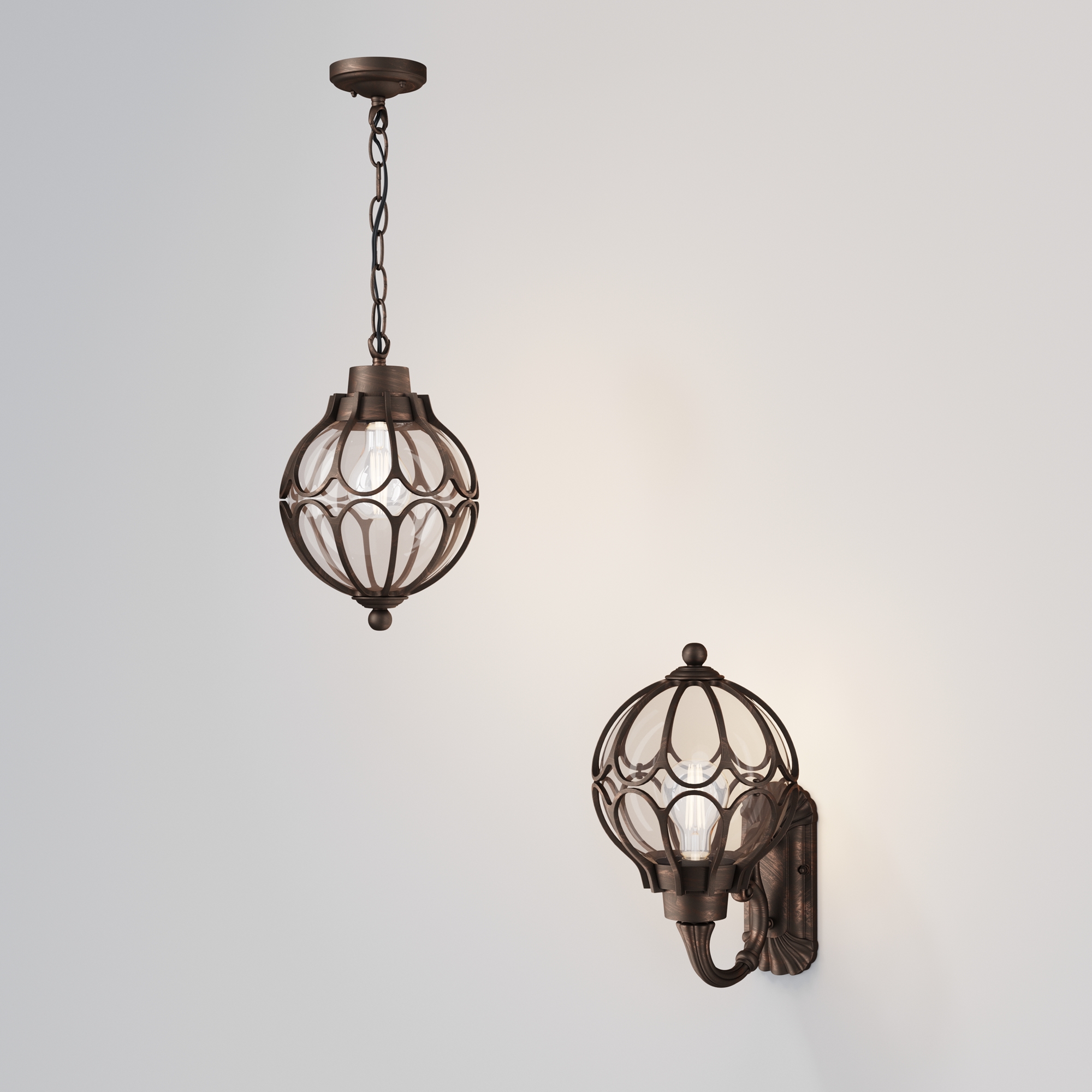 Дополнительная картинка Уличный подвесной светильник Maytoni Via O024PL-01G