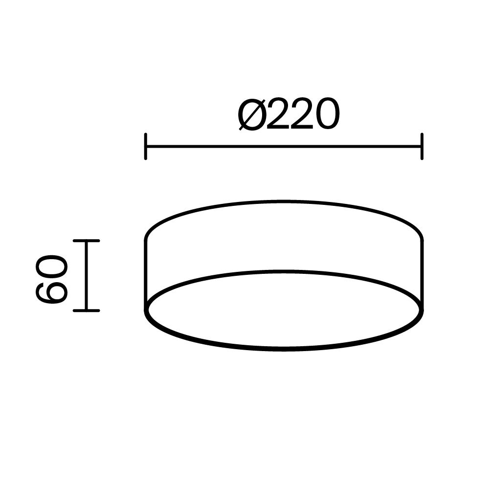 Дополнительная картинка Потолочный светильник Technical C032CL-24W3K-RD-B