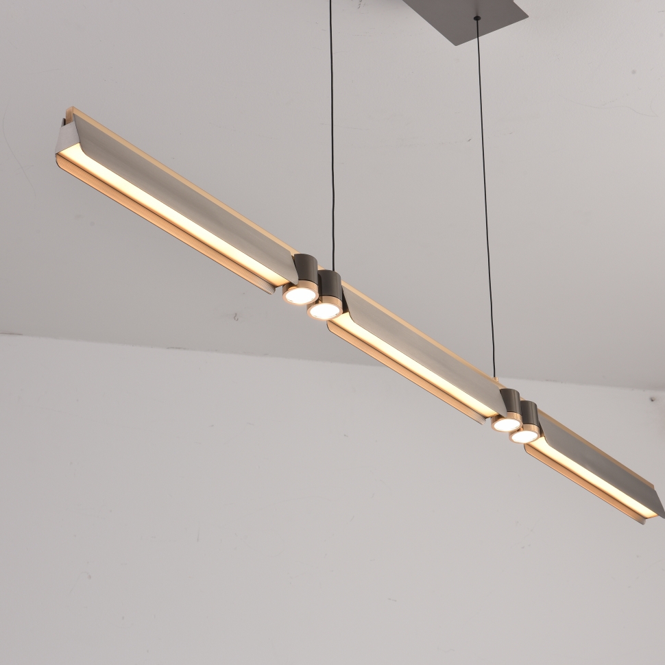 Картинка Светильник подвесной iLEDEX Vision 9309D-1200-2 GR+BK