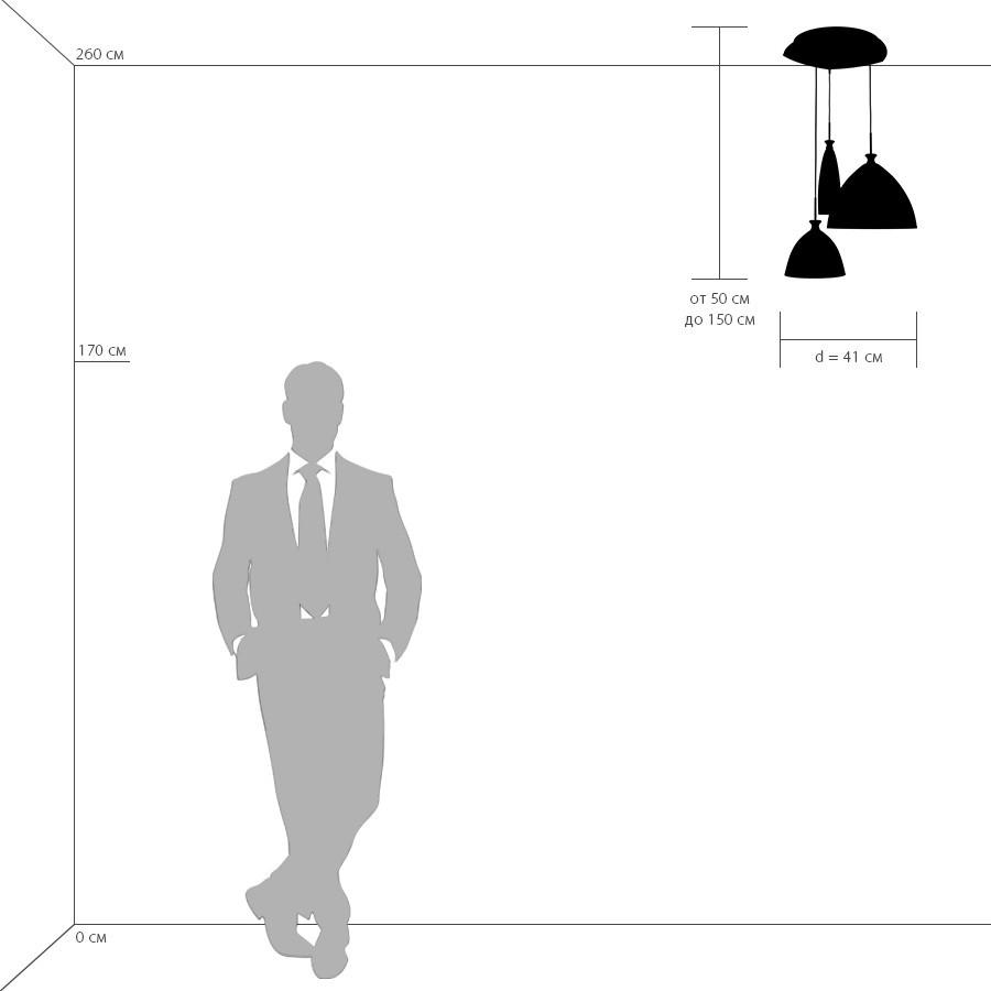 Дополнительная картинка Подвесная люстра Lightstar Simple Light 810 810130