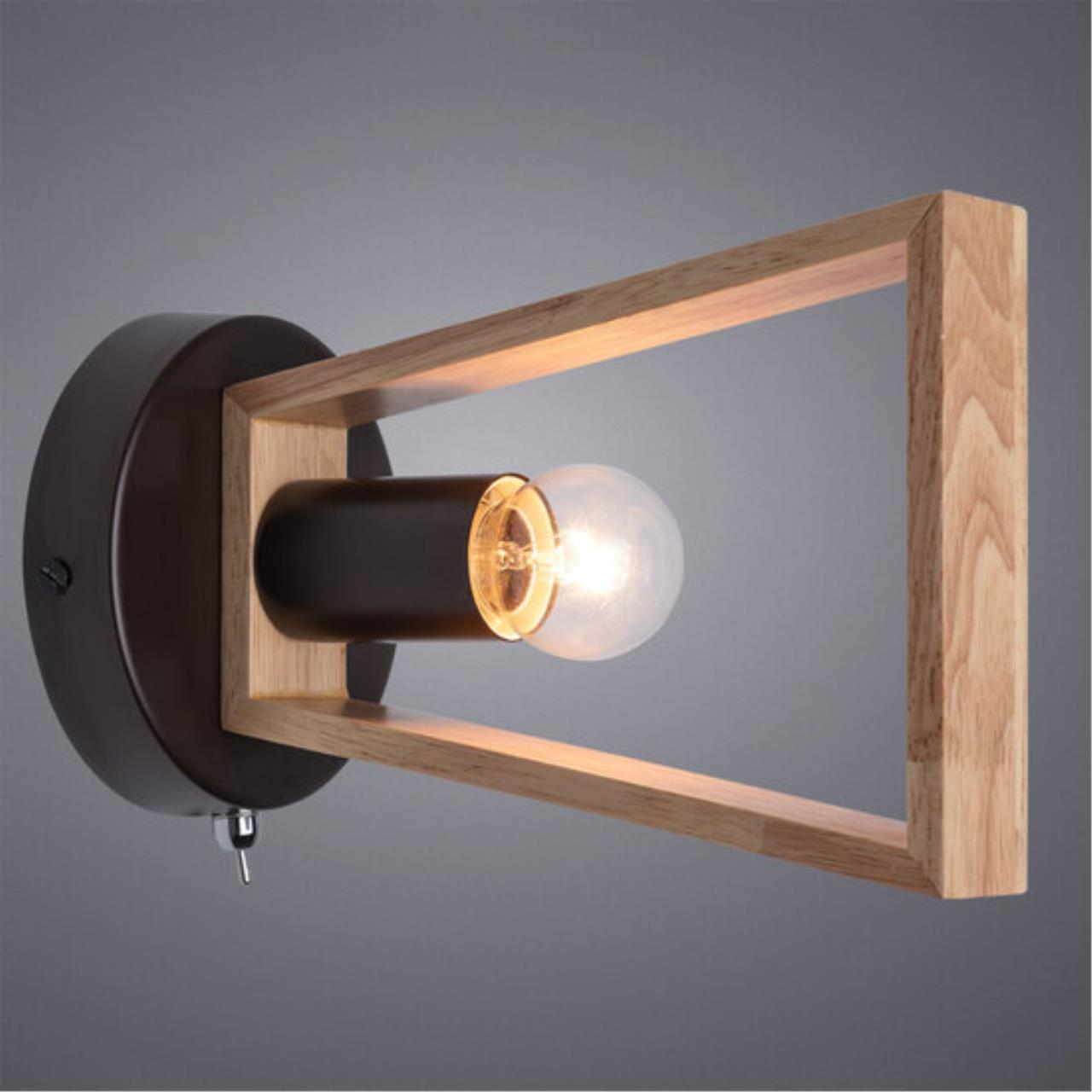 Картинка Настенный светильник Arte Lamp Brussels A8030AP-1BK