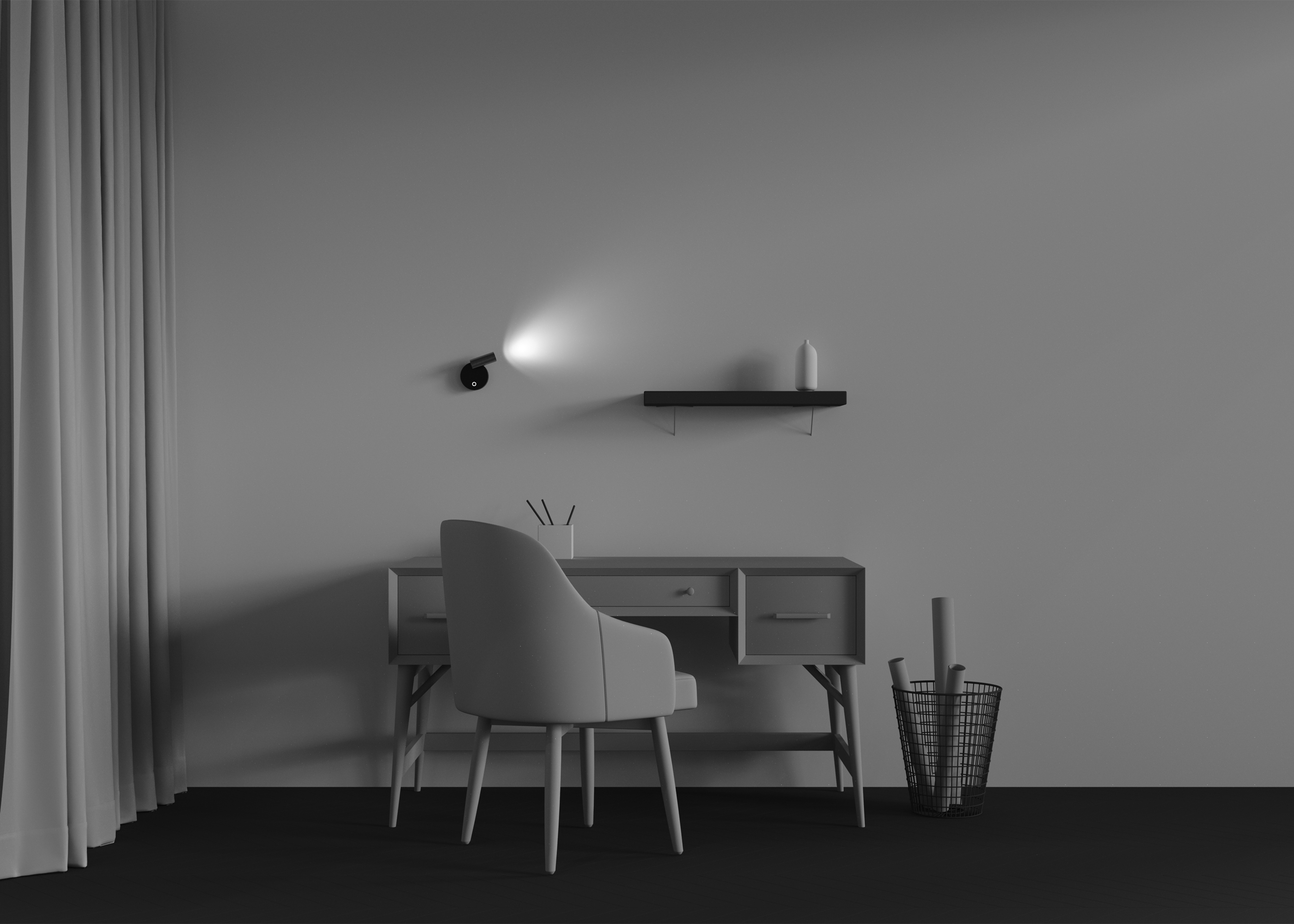 Картинка Настенный светильник (бра) Technical C081WL-L3BBS3K