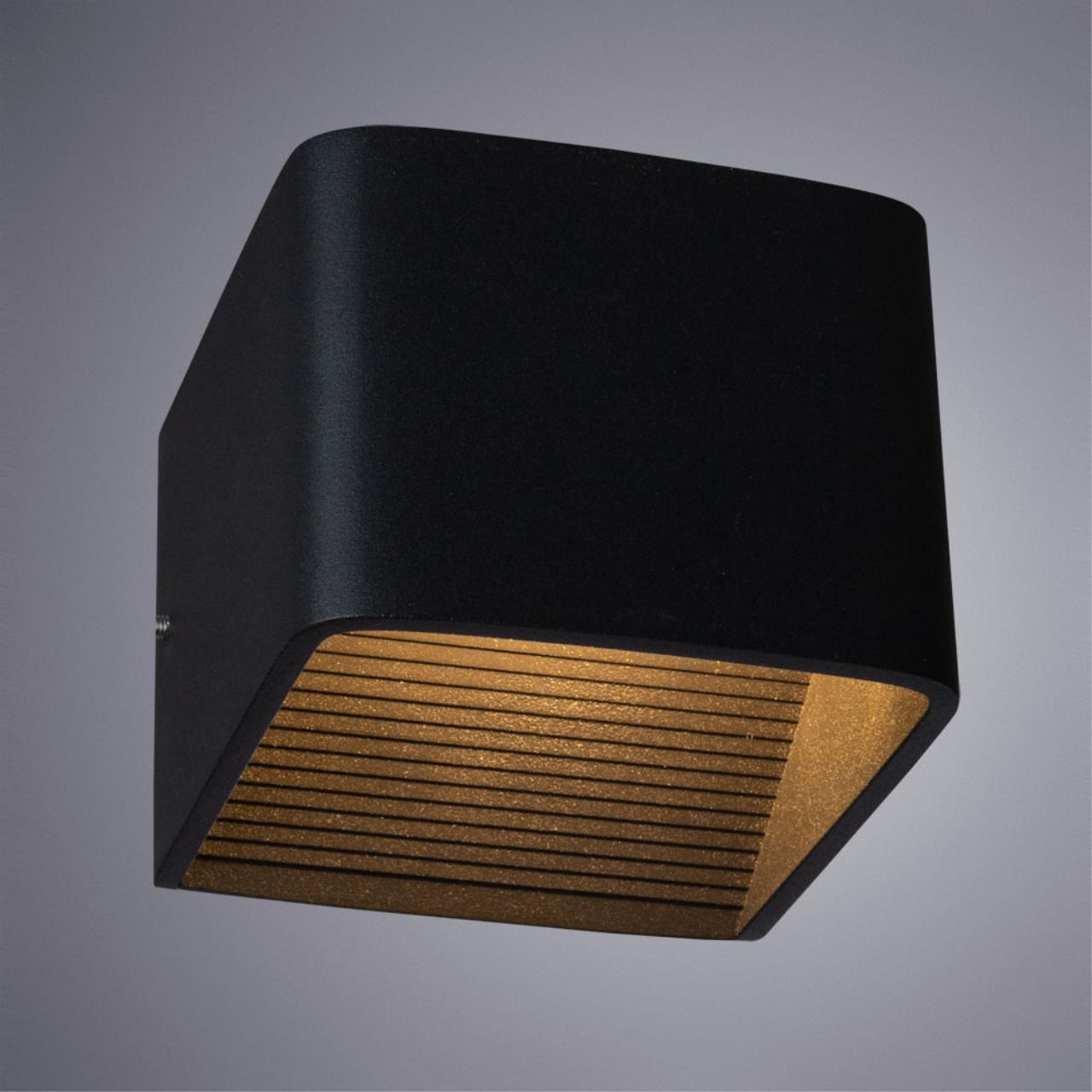 Картинка Настенный светодиодный светильник Arte Lamp Scatola A1423AP-1BK