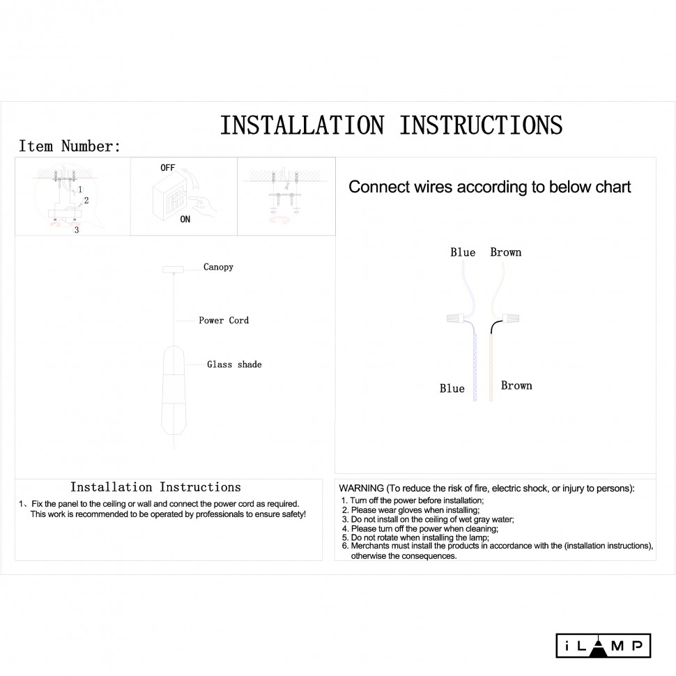 Картинка Подвесной светильник iLamp DROP ITE