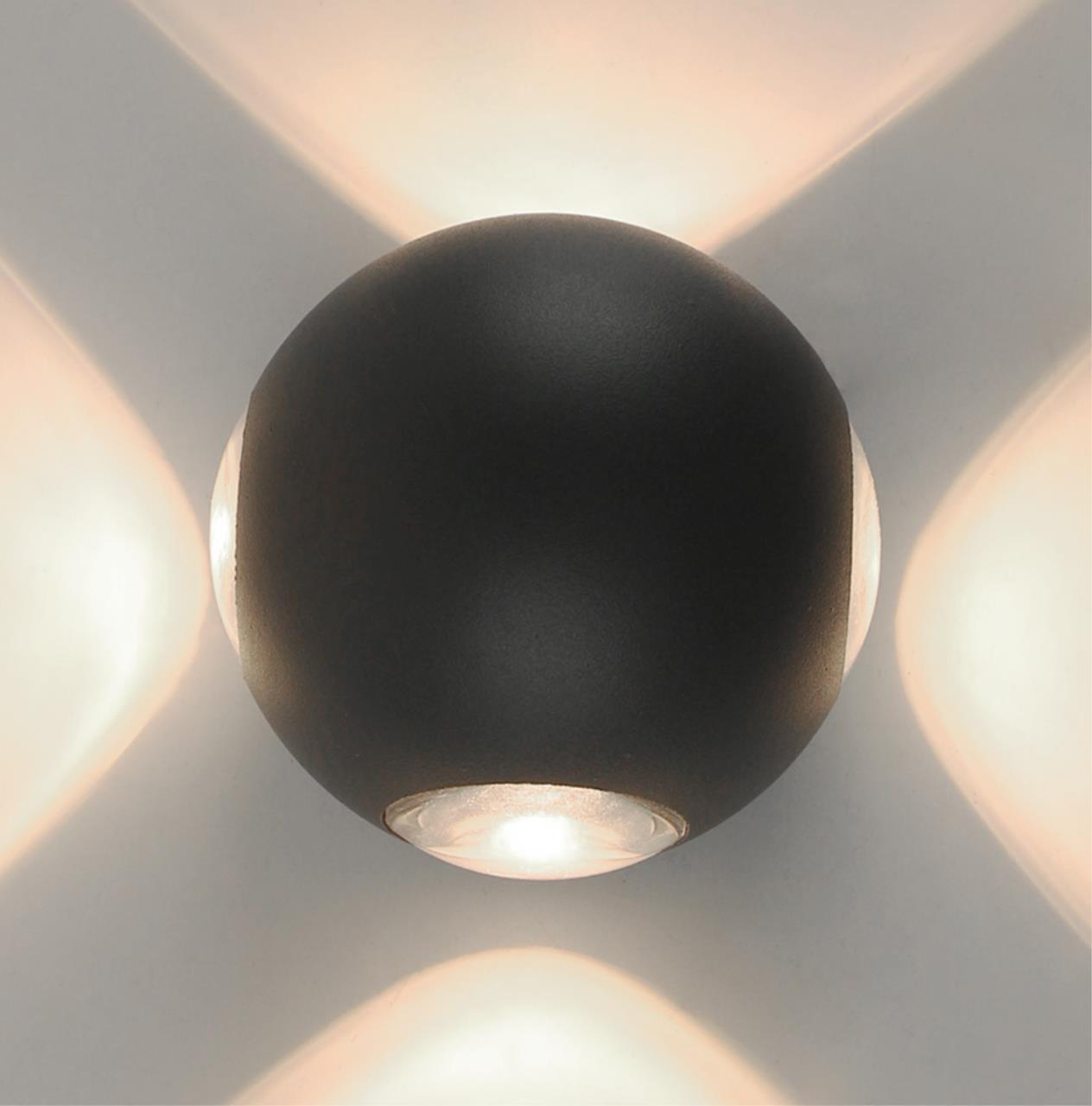 Уличный настенный светодиодный светильник Arte Lamp CONRAD A1544AL-4GY — фото 2