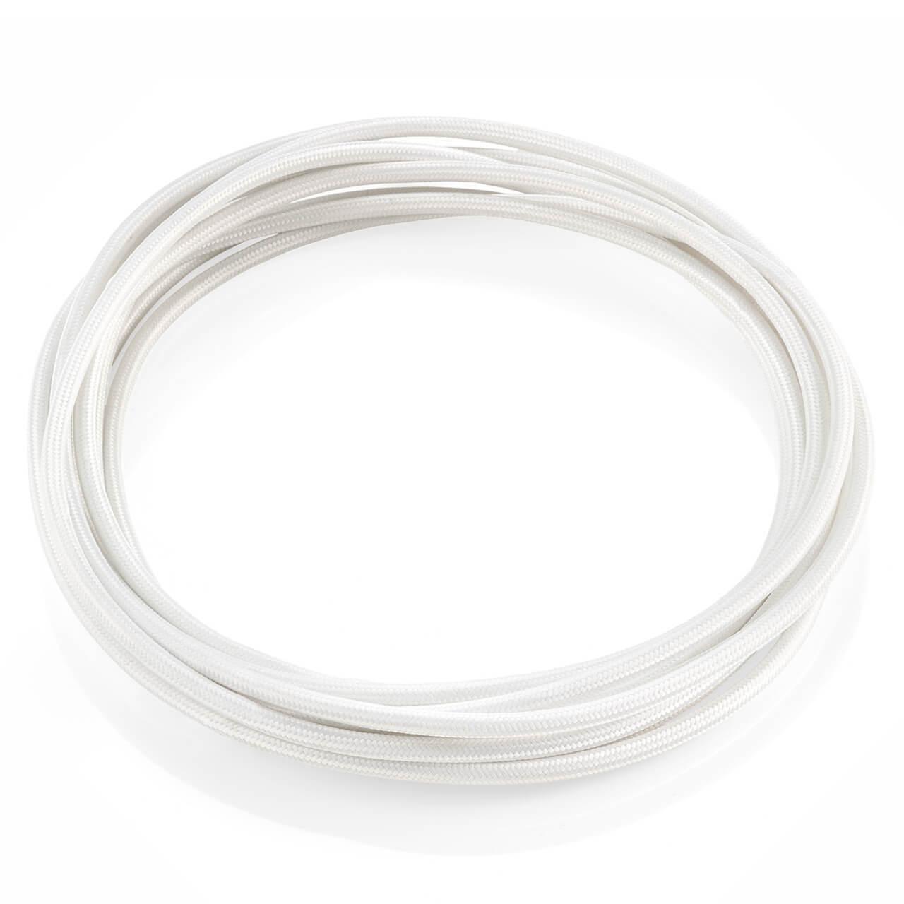 Картинка Светильник CAVO TESSUTO BIANCO (абель в оплетке Ideal Lux Cavo Tessuto Bianco (1M) 128849¶Кабель в оплетке Ideal Lux Cavo Tessuto Bianco (1M) 128849