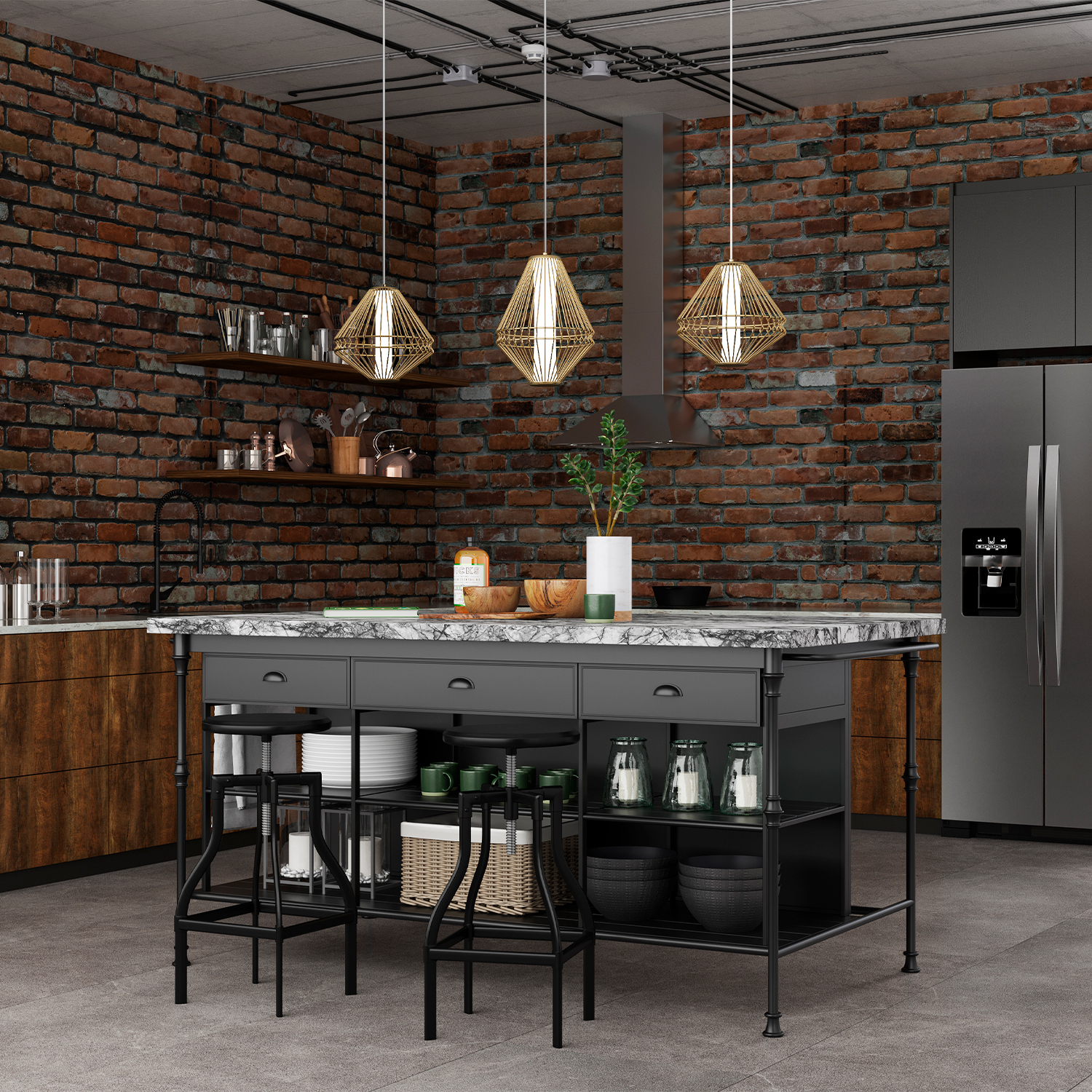 Дополнительная картинка Светильник подвесной Crystal Lux CUADRA 0450/215