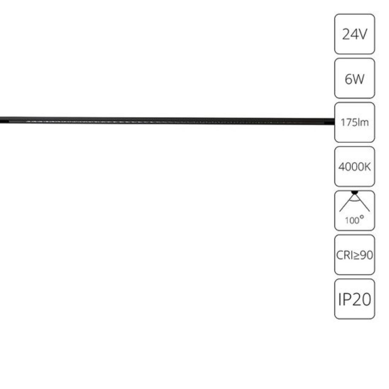 Дополнительная картинка Трековый светильник Arte Lamp PRESTO A6230PL-1BK