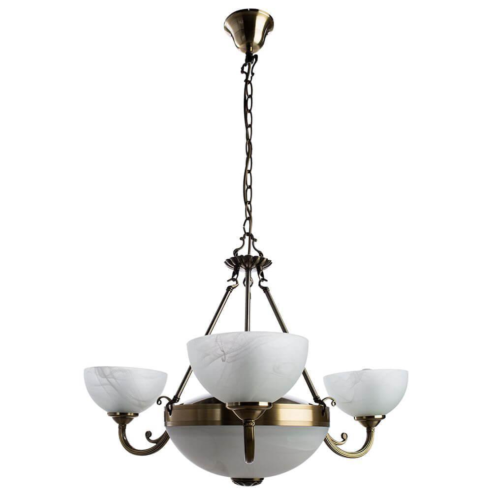 люстры подвесная люстра arte lamp windsor white a3777lm-3-2ab, доставка по Казахстану 