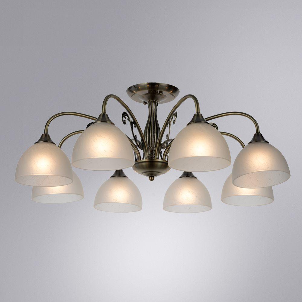 Дополнительная картинка Потолочная люстра Arte Lamp Spica A3037PL-8AB
