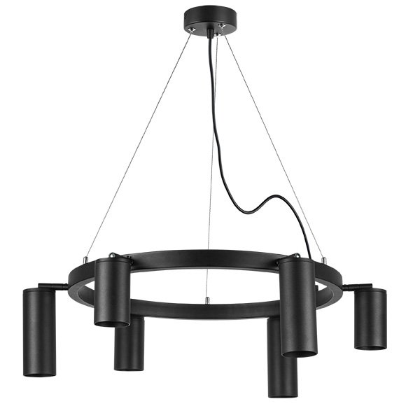 lr016373873 подвесной светильник rullo 6х50w gu10 черный (571016+214437-3+214487-3), доставка по Казахстану 