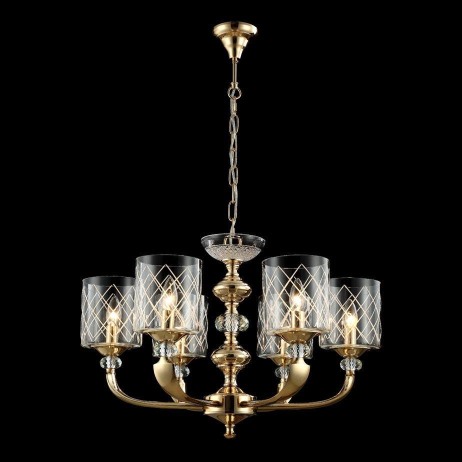 Картинка Люстра Crystal Lux GRACIA SP6 GOLD Crystal Lux 0700/306