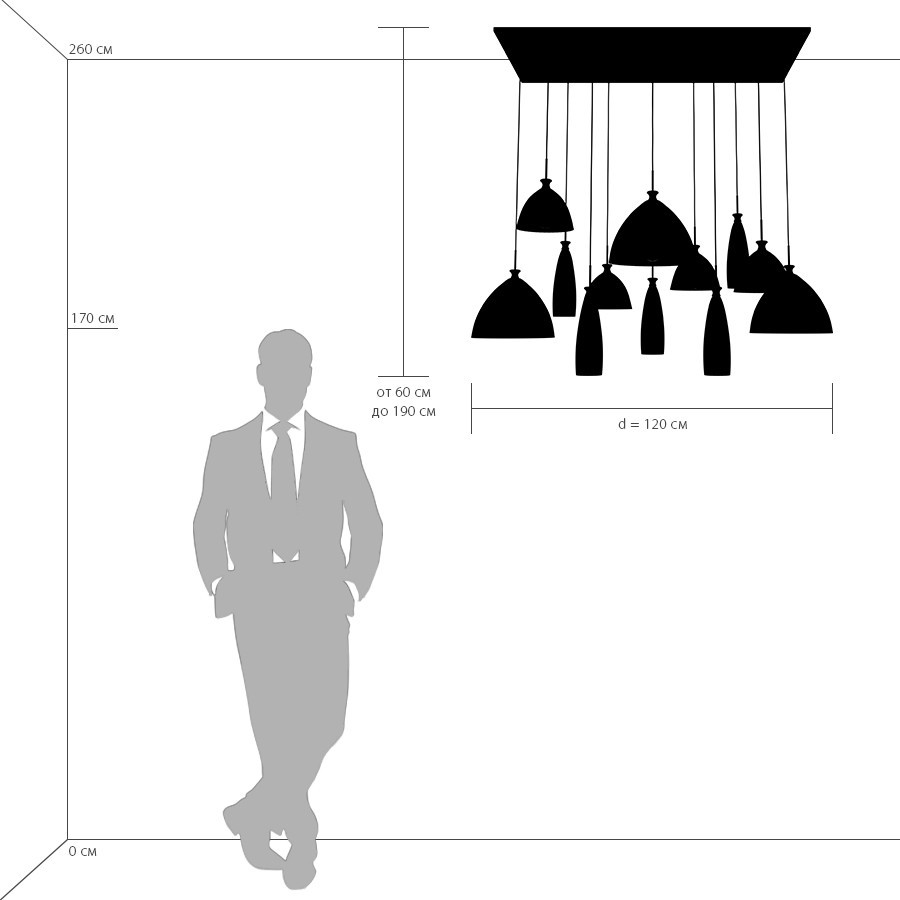 Картинка Подвесная люстра Lightstar Simple Light 810 810223