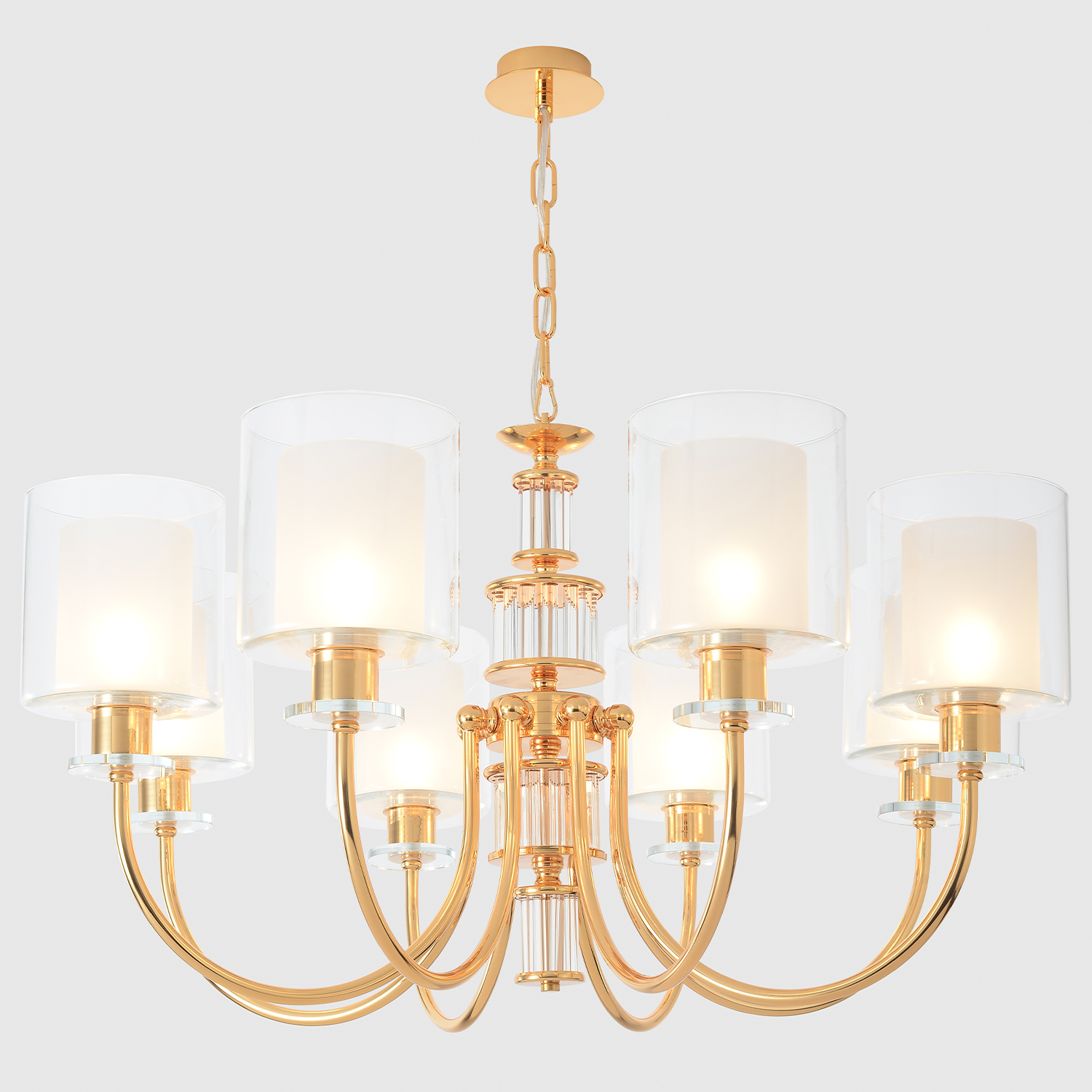 Картинка Люстра Crystal Lux ELENA 1621/308
