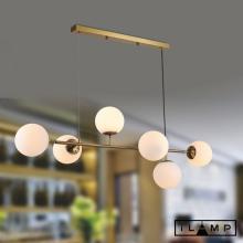 люстры подвесной светильник ilamp golden 9136p/6 gold&white, доставка по Казахстану 