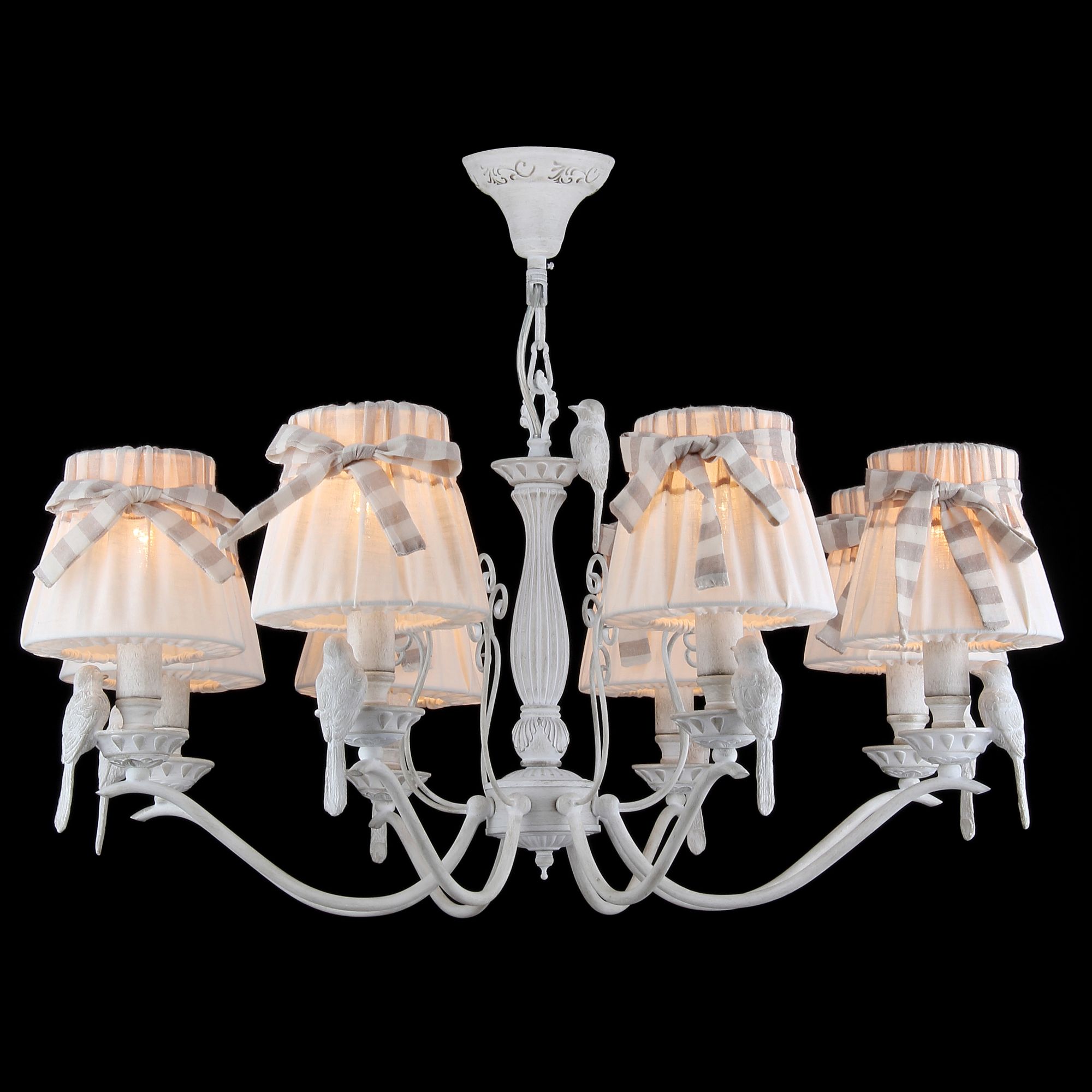 Дополнительная картинка Подвесная люстра Maytoni Bird ARM013-08-W