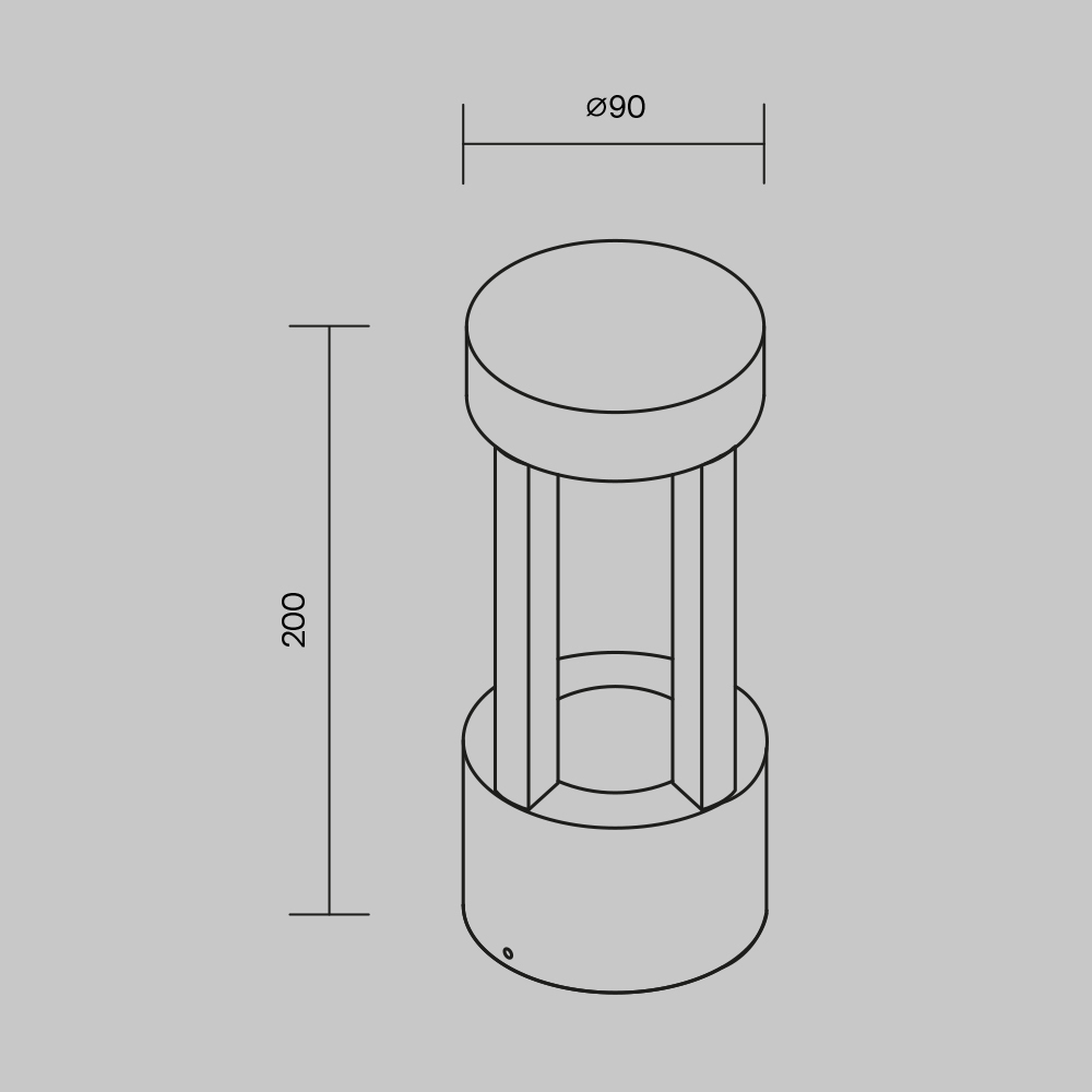 Дополнительная картинка Настенный светильник Outdoor O458WL-L9GF3K