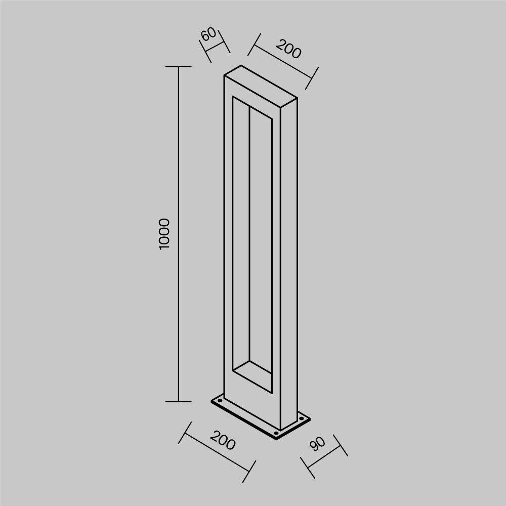 Дополнительная картинка Ландшафтный светильник Outdoor O425FL-L10GF