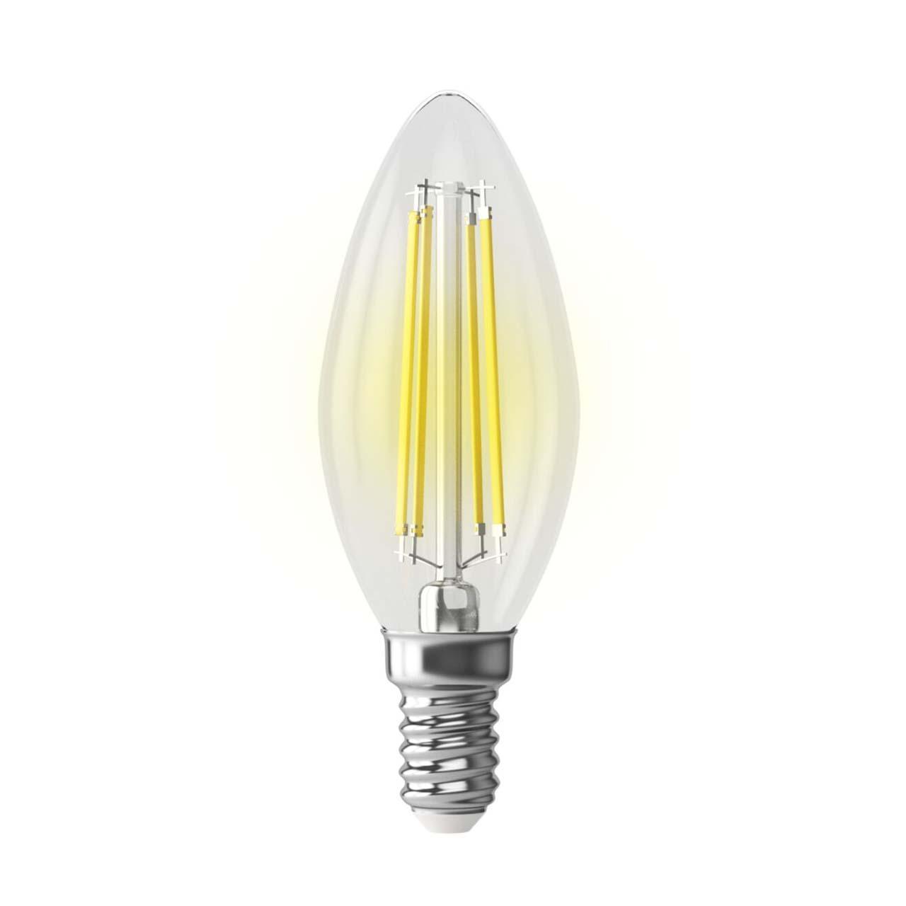 Картинка Лампа светодиодная Voltega E14 6,5W 4000K прозрачная VG10-C35E14cold9W-F 7135