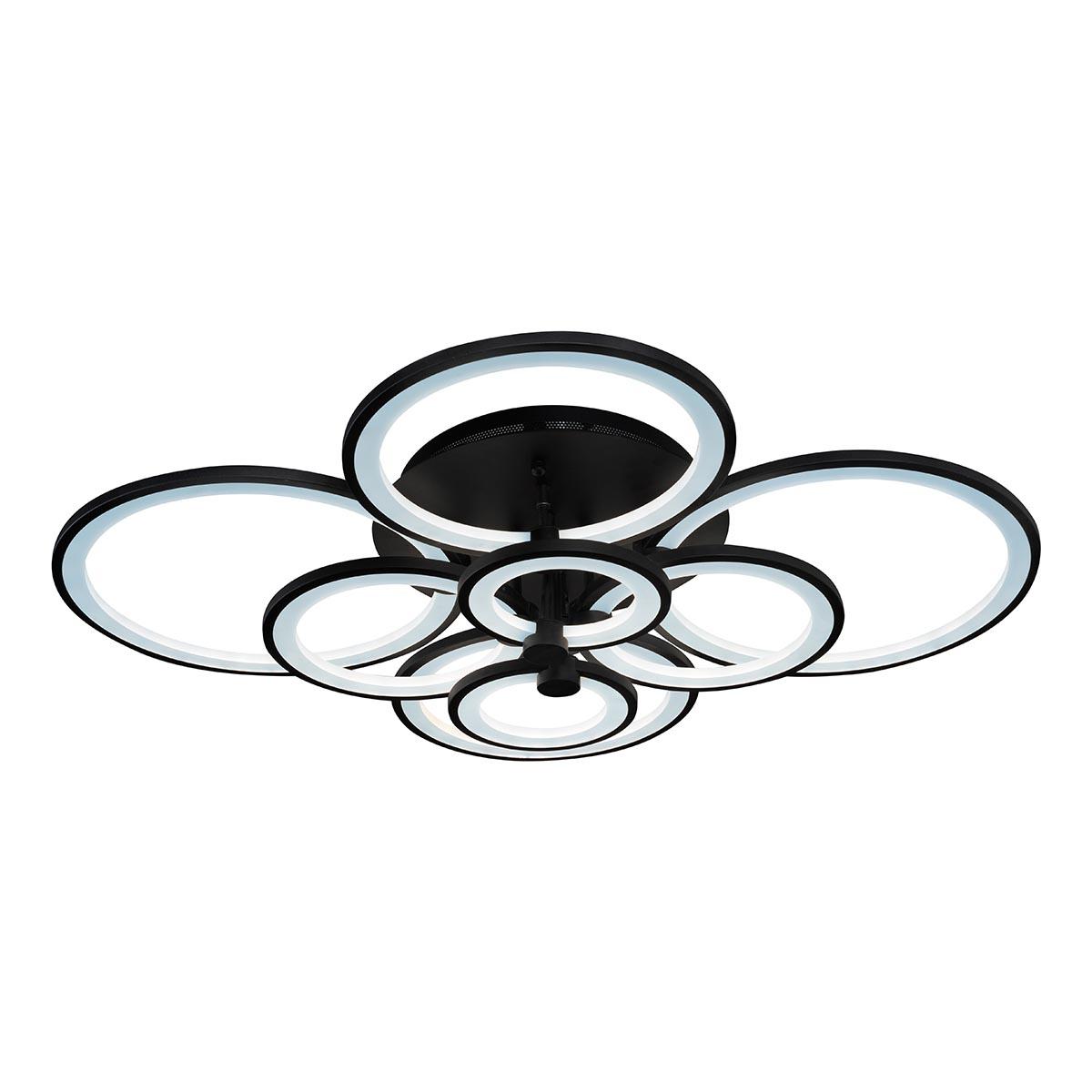 Картинка Потолочная светодиодная люстра iLedex Ring A001/8 BK