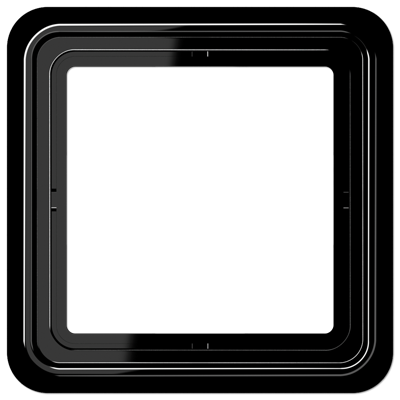 Картинка Рамка для вертикальной и горизонтальной установки  однократная  черная