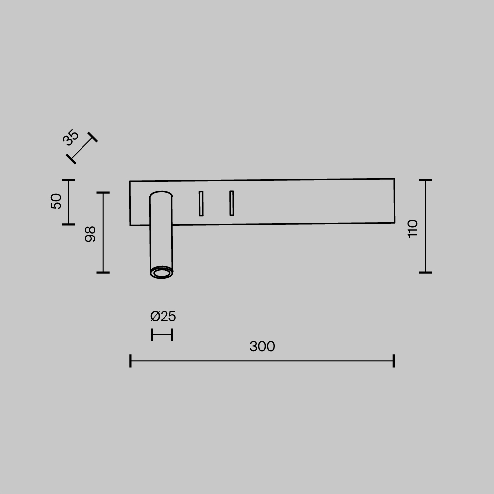 Дополнительная картинка Настенный светодиодный светильник Maytoni Comodo C031WL-L8B3K