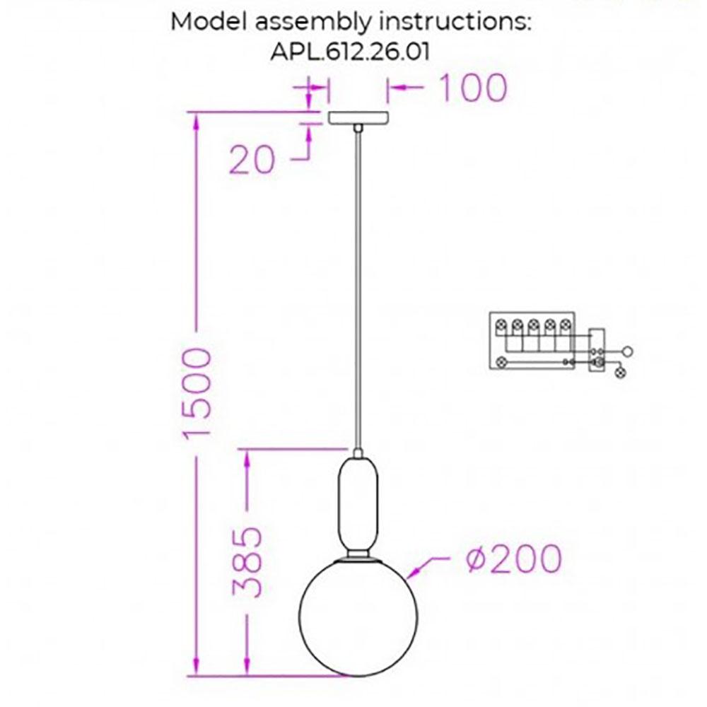 Картинка Подвесной светильник Aployt Aniela APL.612.26.01