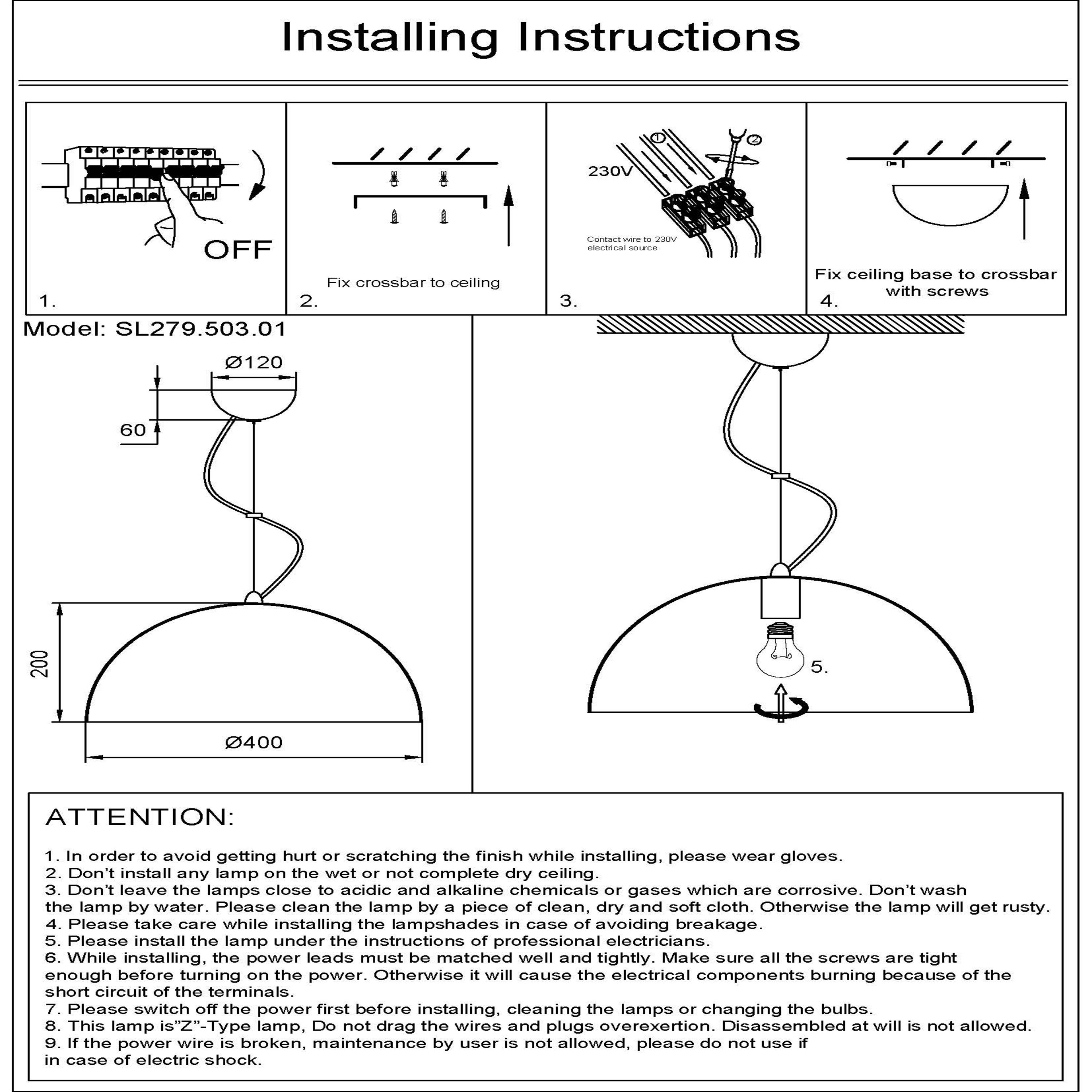 Картинка Подвесной светильник ST Luce Tappo SL279.503.01