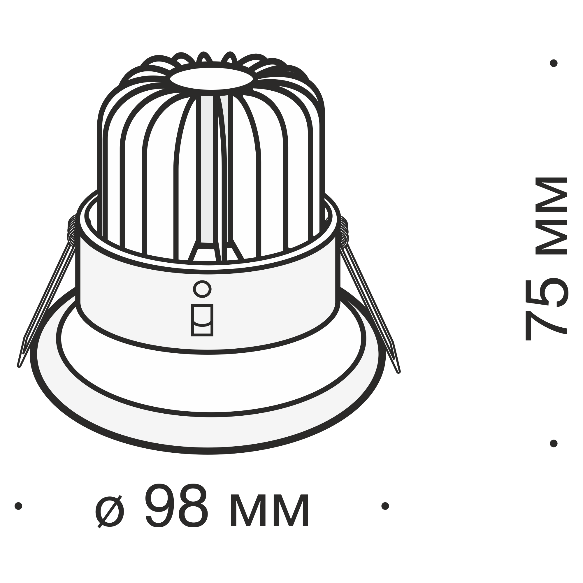 Картинка Встраиваемый светодиодный светильник Maytoni Zoom DL031-2-L12B