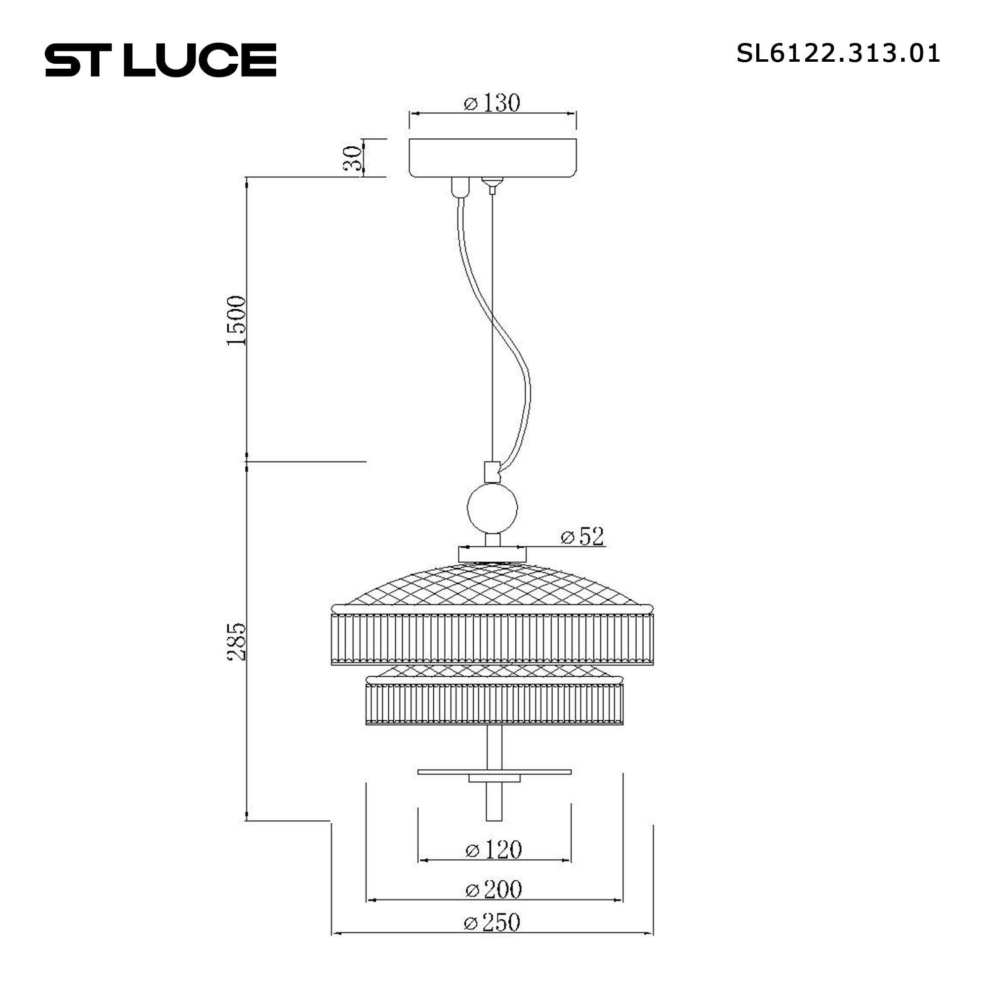Картинка SL6122.313.01 Светильник подвесной ST-Luce ORIENTAL