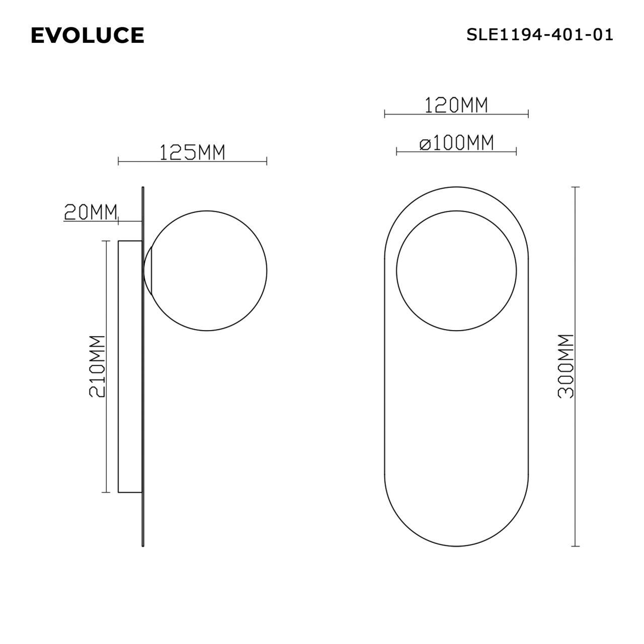 Дополнительная картинка SLE1194-401-01 Светильник настенный 