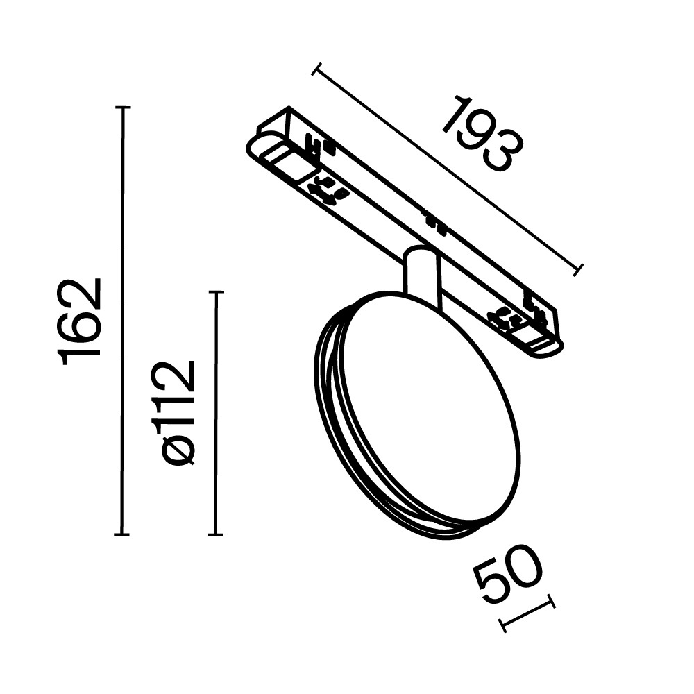 Дополнительная картинка Трековый светильник Technical TR090-2-6W3K-B