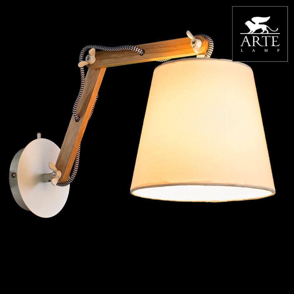 Дополнительная картинка Настенный светильник Arte Lamp Pinoccio A5700AP-1WH