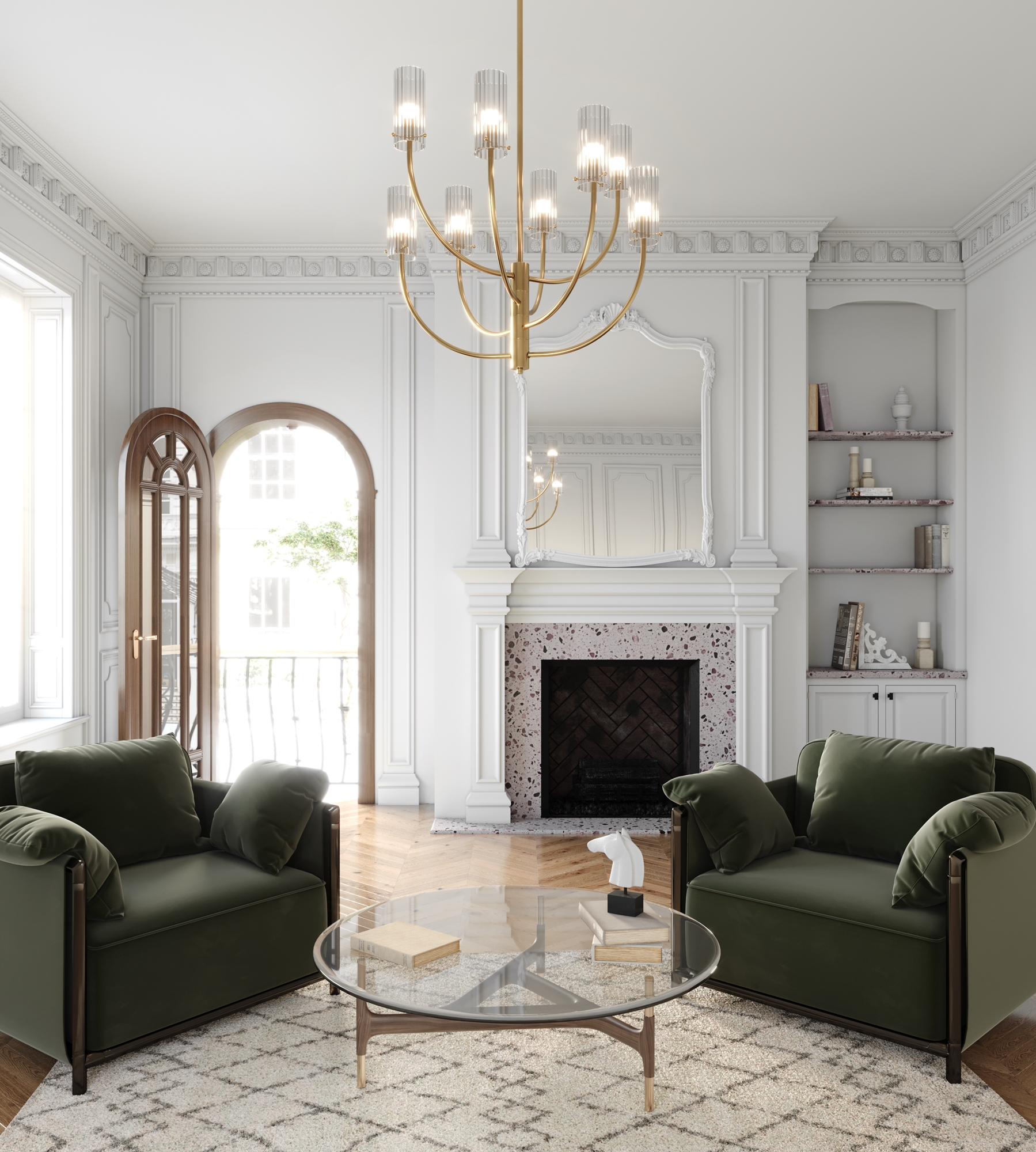 Дополнительная картинка Подвесной светильник Maytoni MOD223PL-08BS