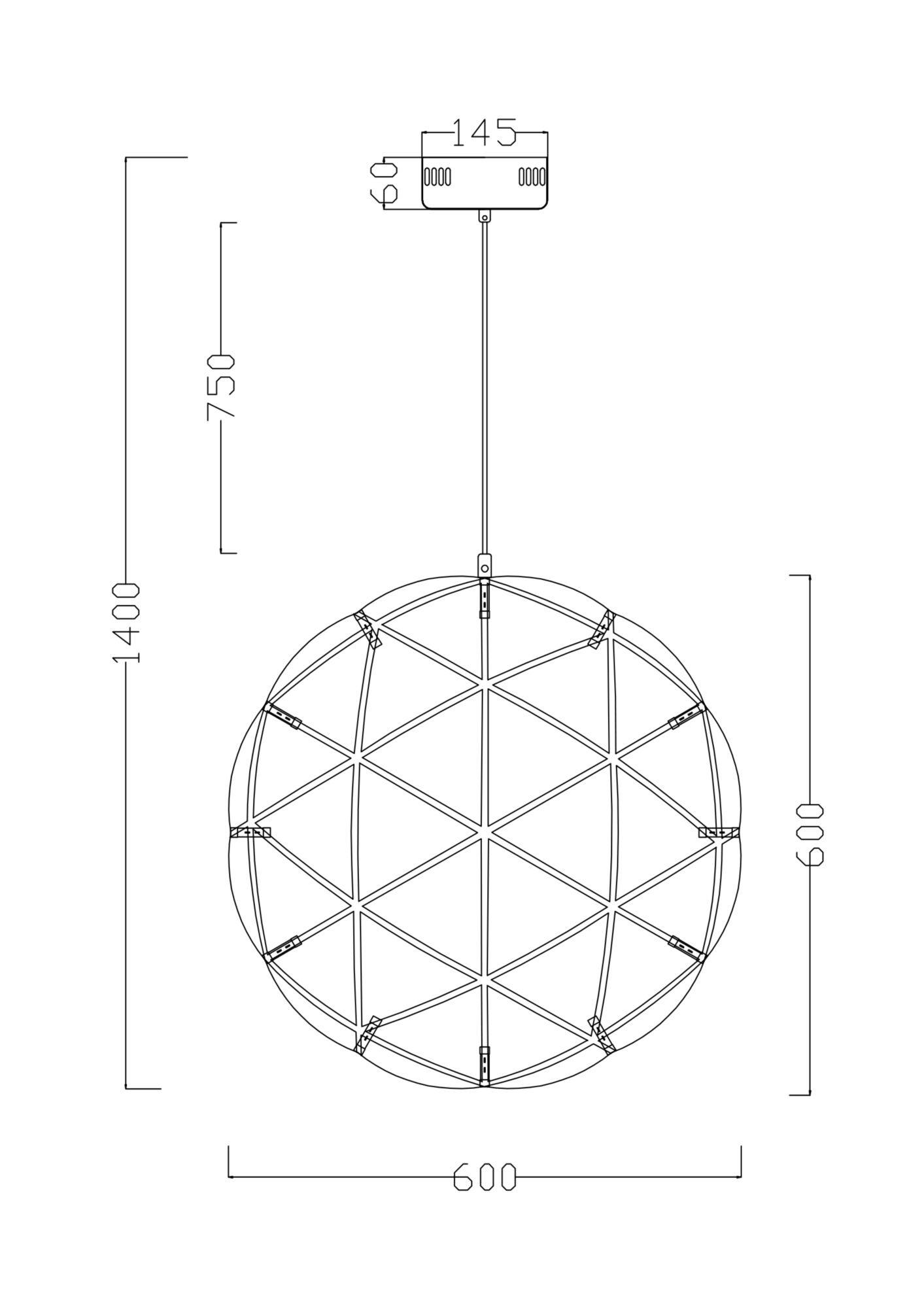 Дополнительная картинка Подвесной светодиодный светильник Freya Amber FR5099PL-L45CH