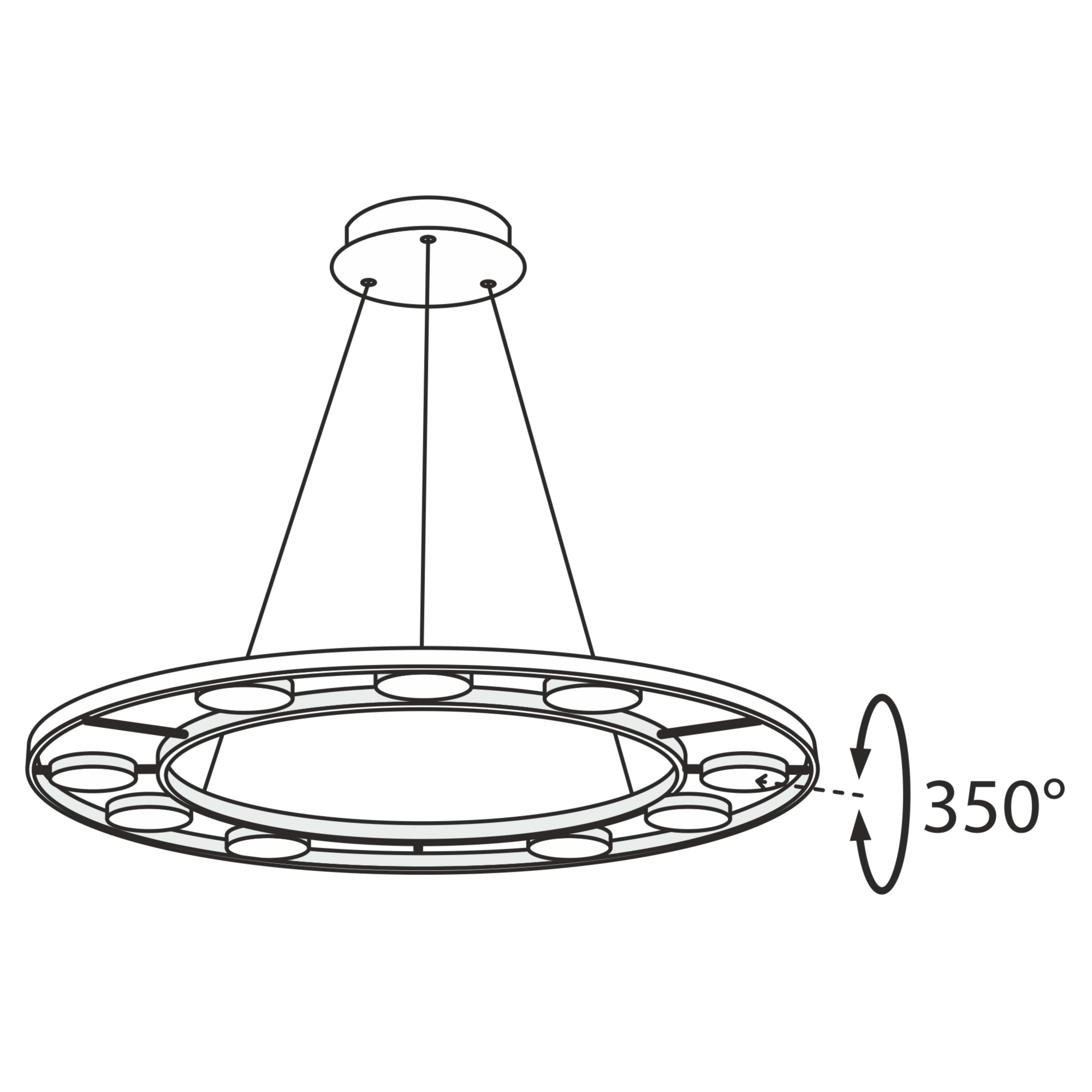 Дополнительная картинка Подвесной светодиодный светильник Maytoni Fad MOD070PL-L63B3K