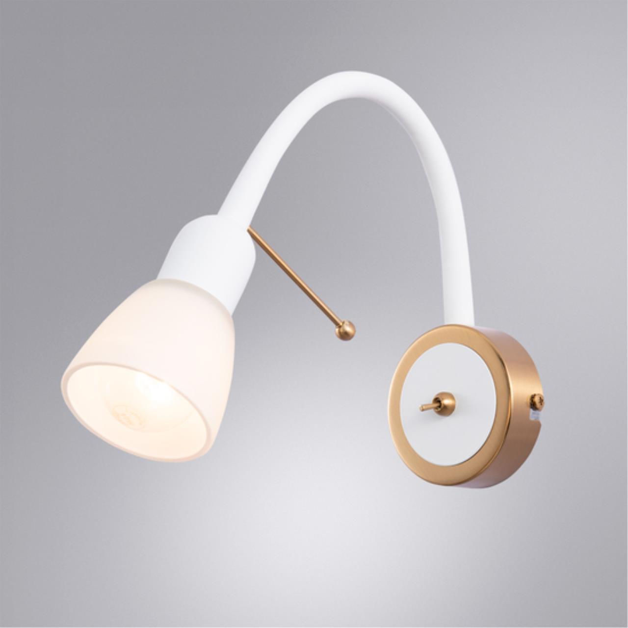 Дополнительная картинка Настенный светильник Arte Lamp LETTURA A7009AP-1WH